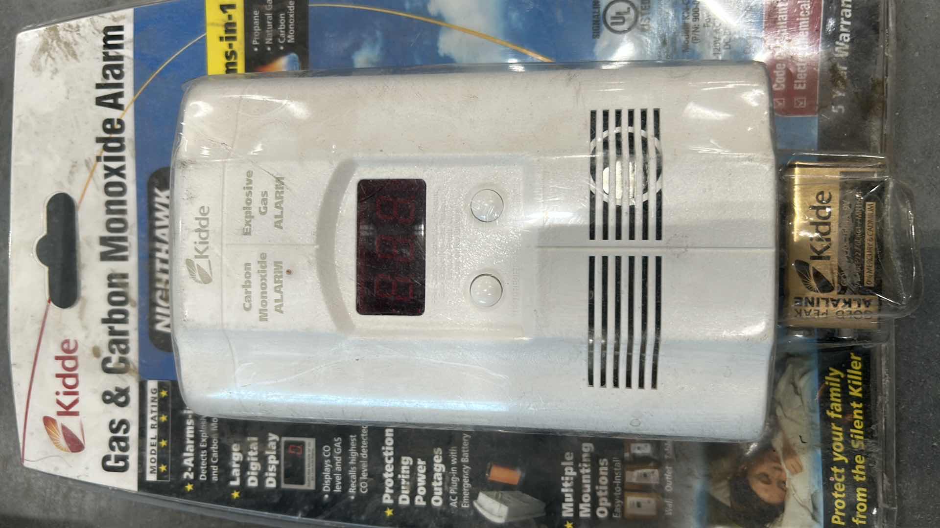 Photo 1 of 3- KIDDIE WORRY FREE CO ALARM AND PROPANE GAS RV ALARM