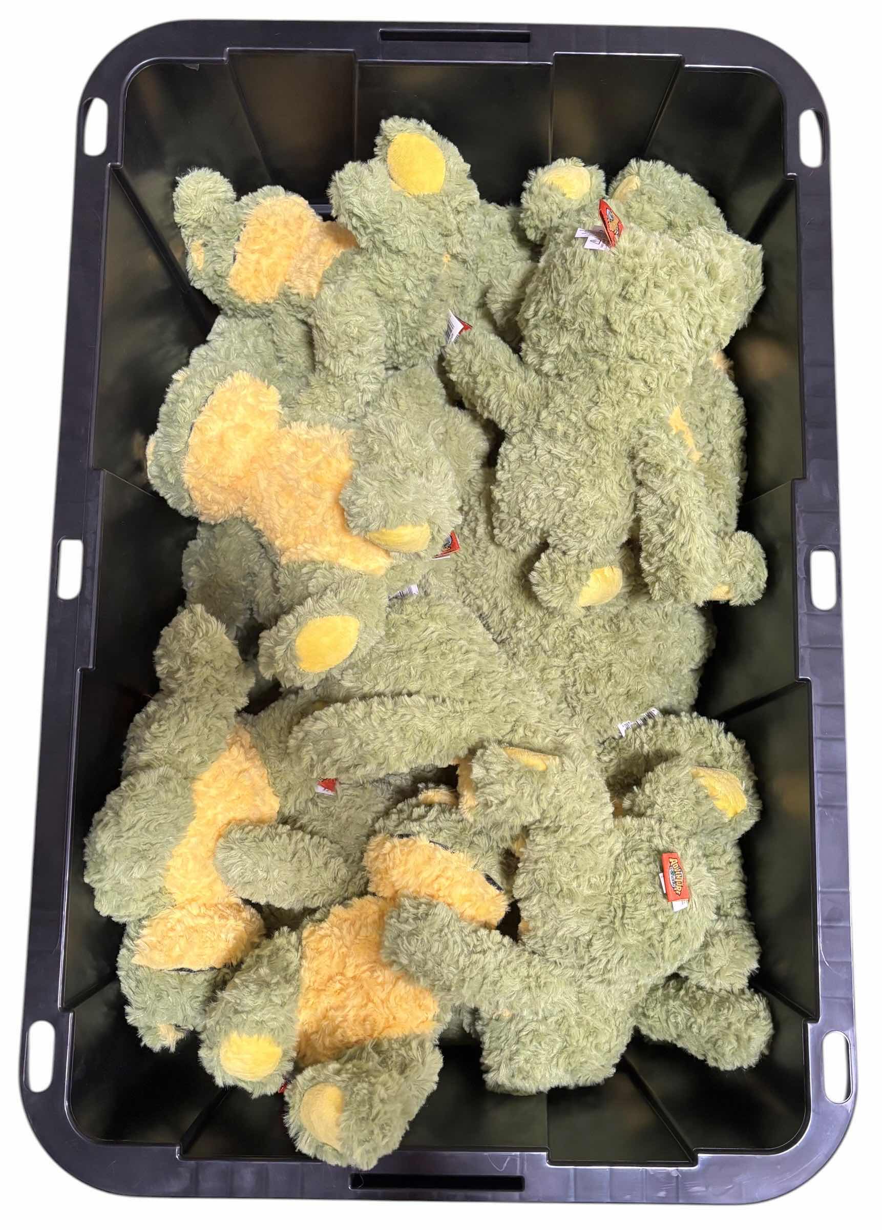 Photo 1 of ADVENTURE PLANET PLUSH SCRUFFY BUDDIES FROG STUFFED ANIMALS, APPROXIMATELY 30