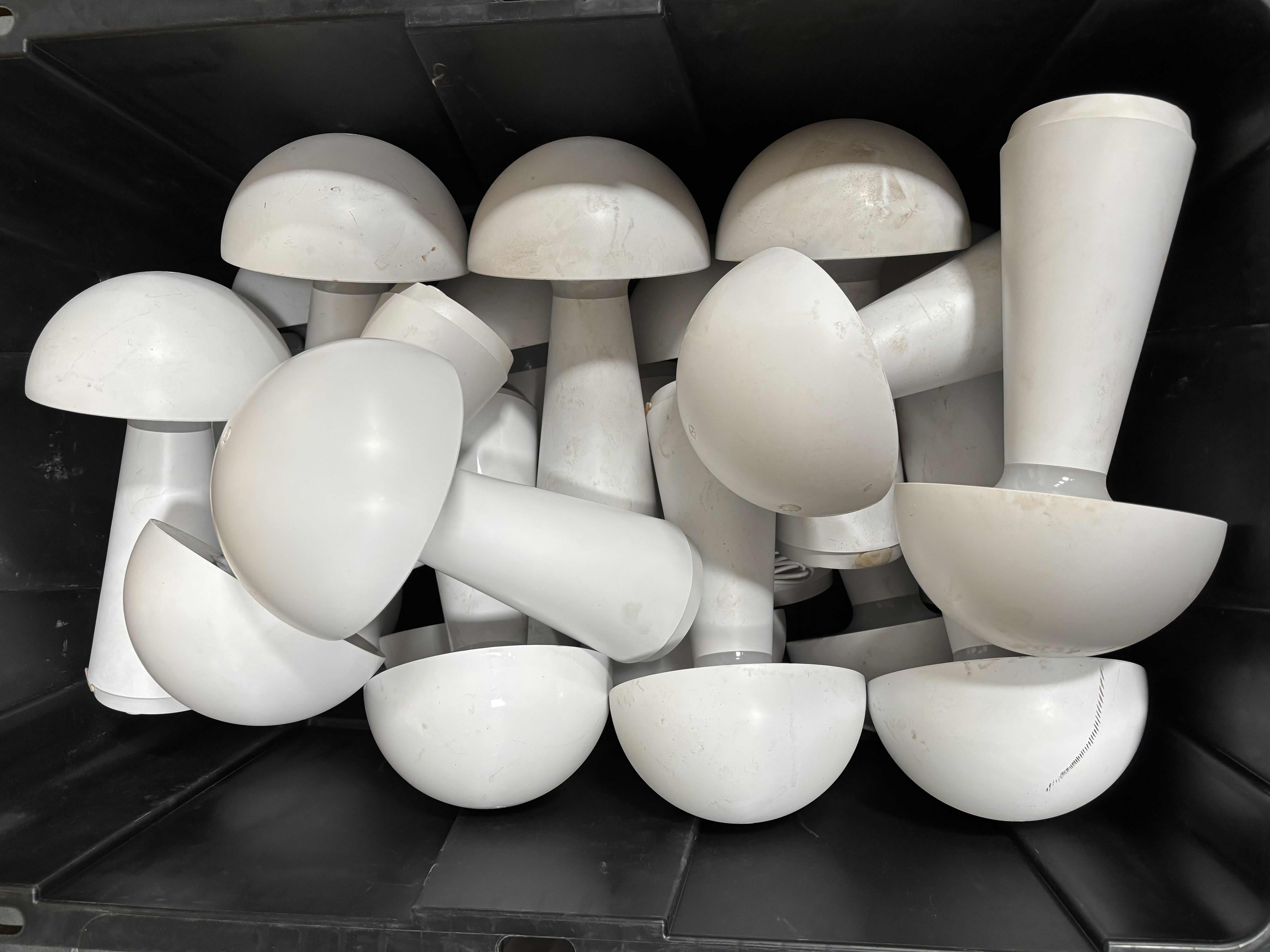 Photo 1 of MUSHROOM TABLE LAMPS 11”H, APPROXIMATELY 18