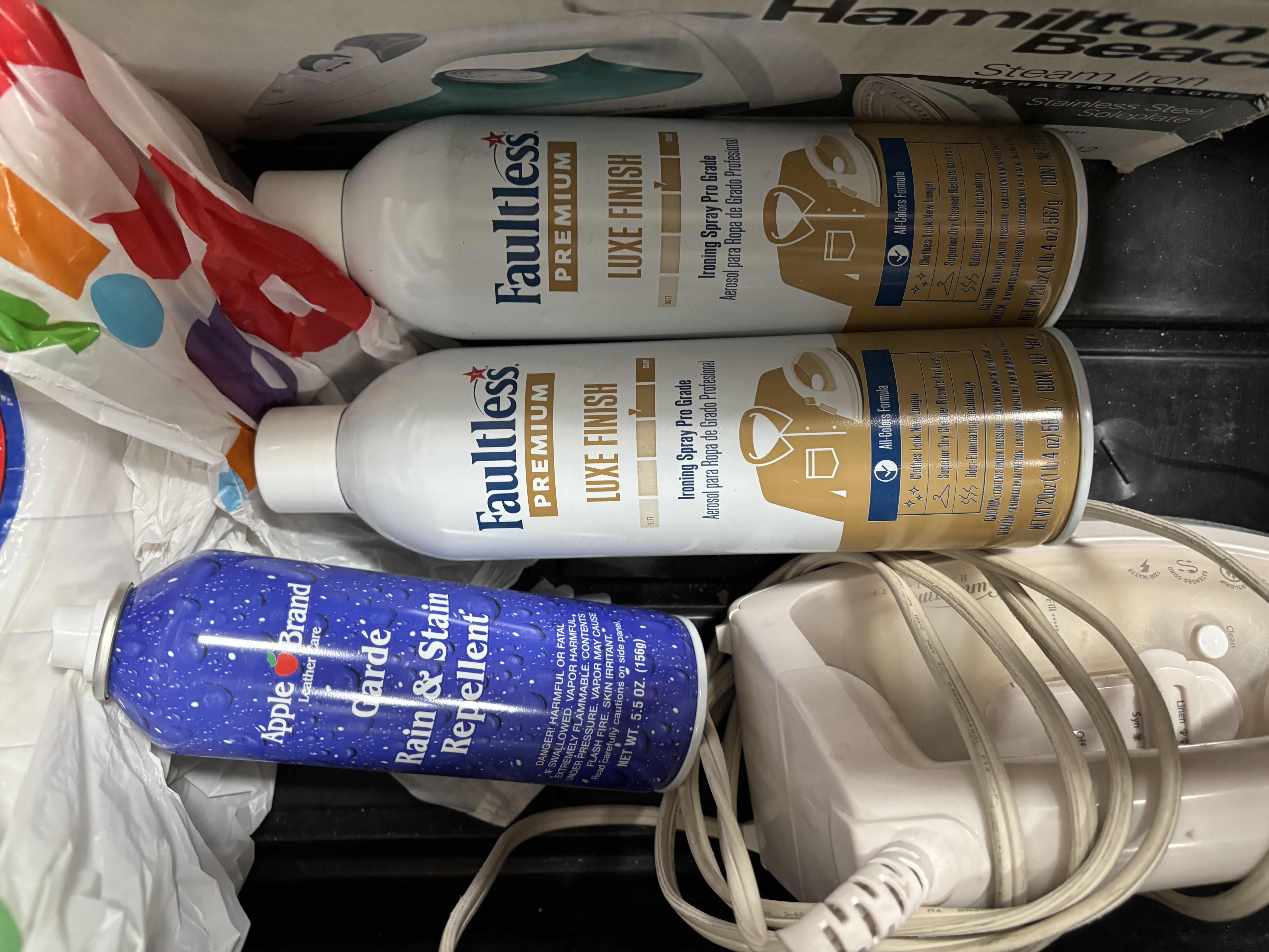 Photo 1 of CLOTHING IRONS & DISPOSABLE PLASTIC COFFEE MUGS