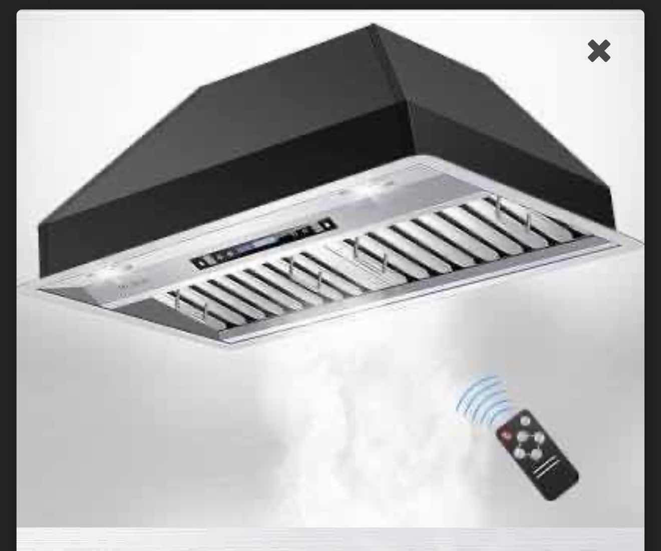 Photo 1 of PALLET OF 18- NIB MCBON 36” STAINLESS STEEL BUILT-IN RANGE HOOD IE71-36