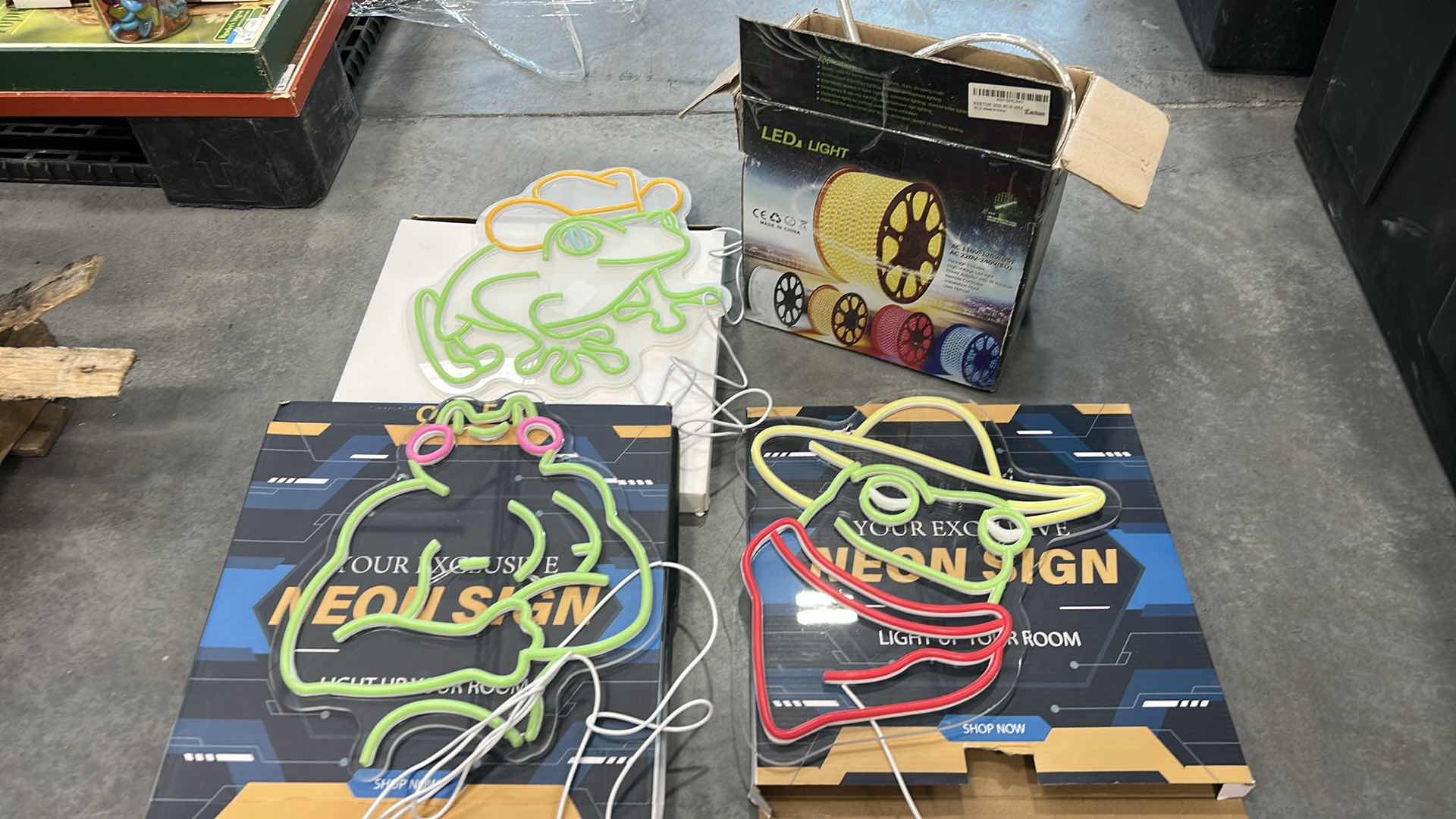 Photo 1 of 3 LED NEON SIGNS AND LED ROLL OF LIGHTS