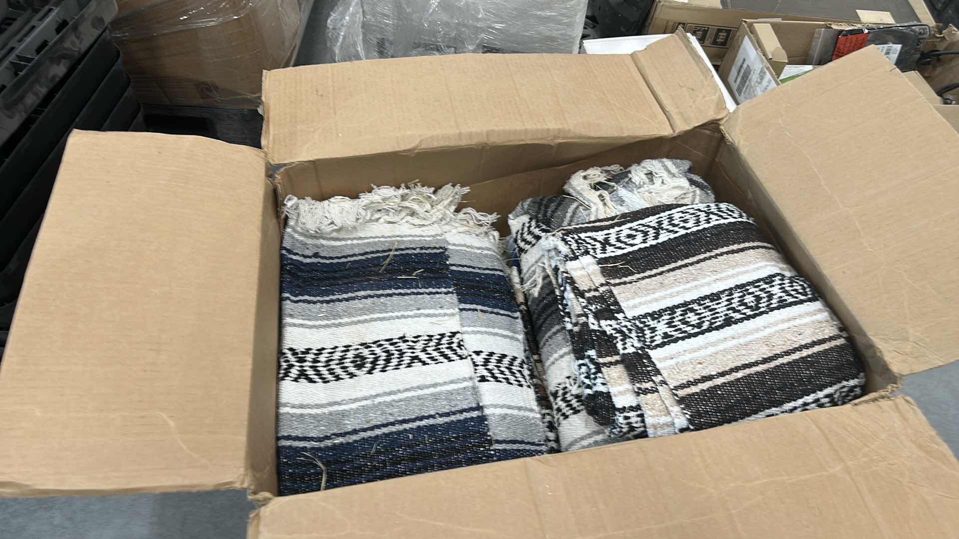 Photo 1 of BOX OF BLANKETS