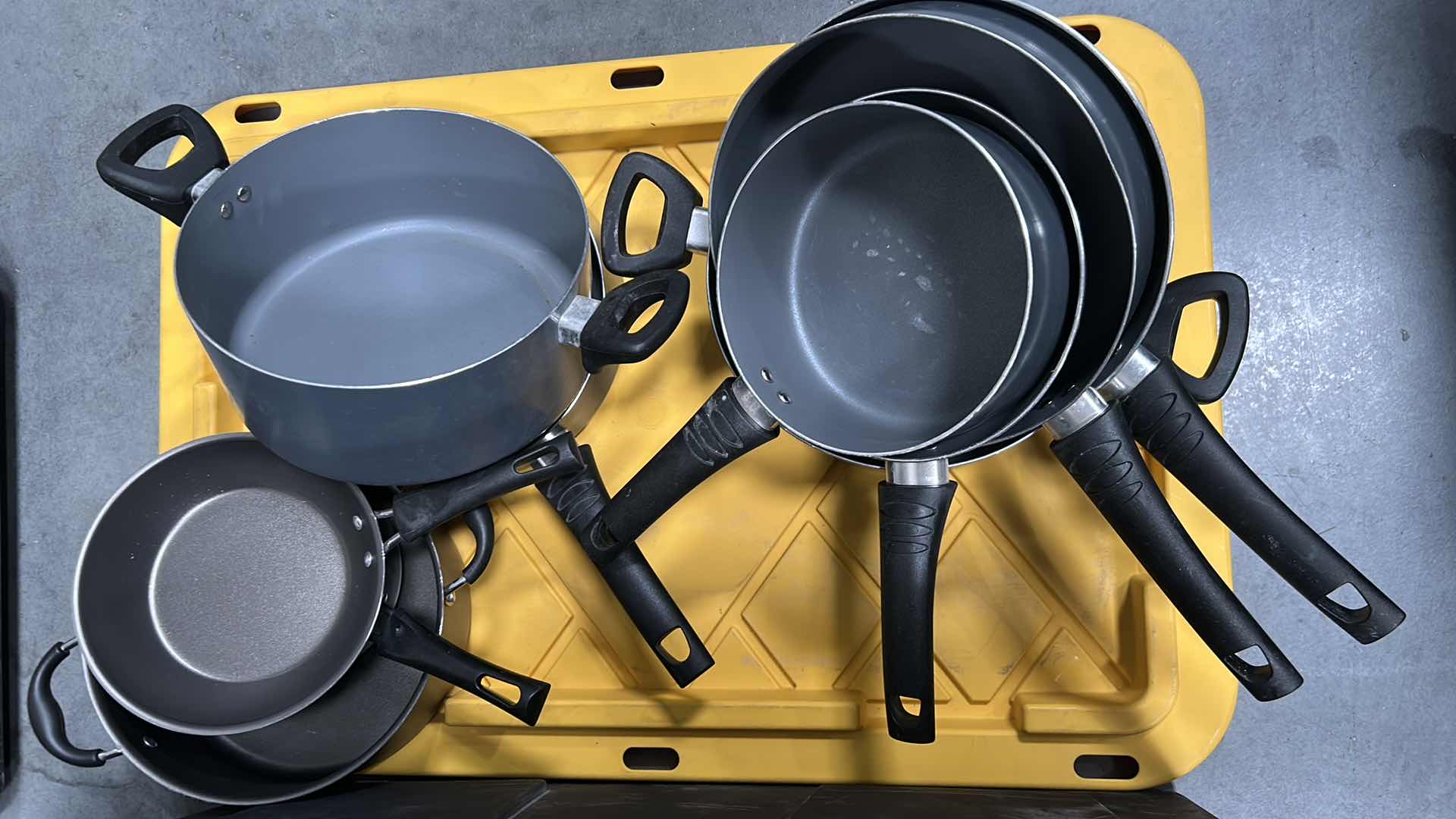 Photo 1 of CONTENTS OF CONTAINER POTS AND PANS