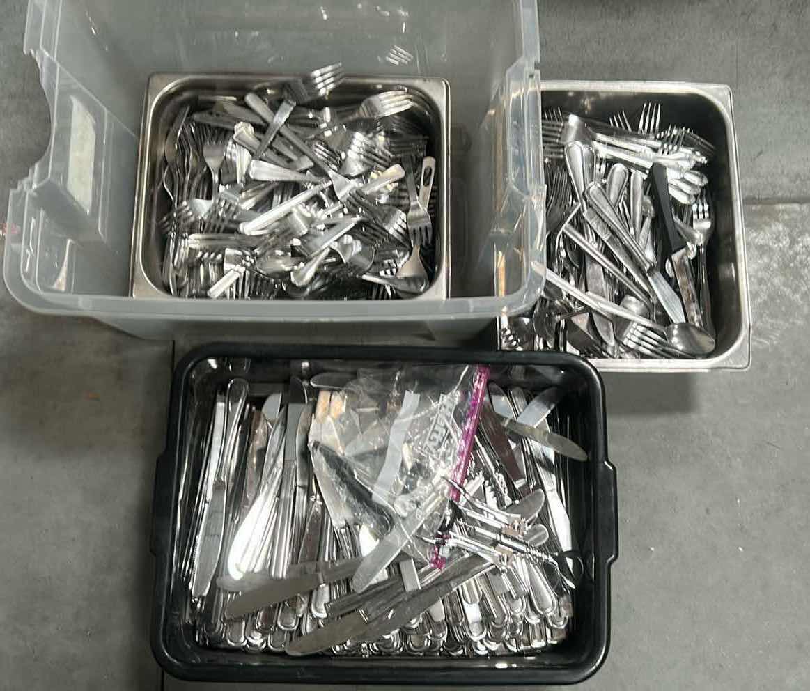 Photo 1 of 3- CONTENTS OF CONTAINERS FLATWARE