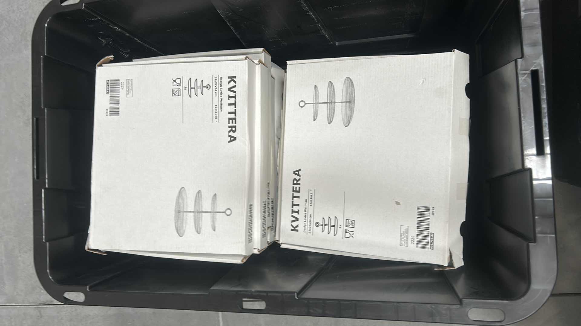 Photo 1 of 12 NEW BOXED IKEA KVITTERA 3 TIER CLEAR GLASS AND STAINLESS STEEL SERVING STANDS