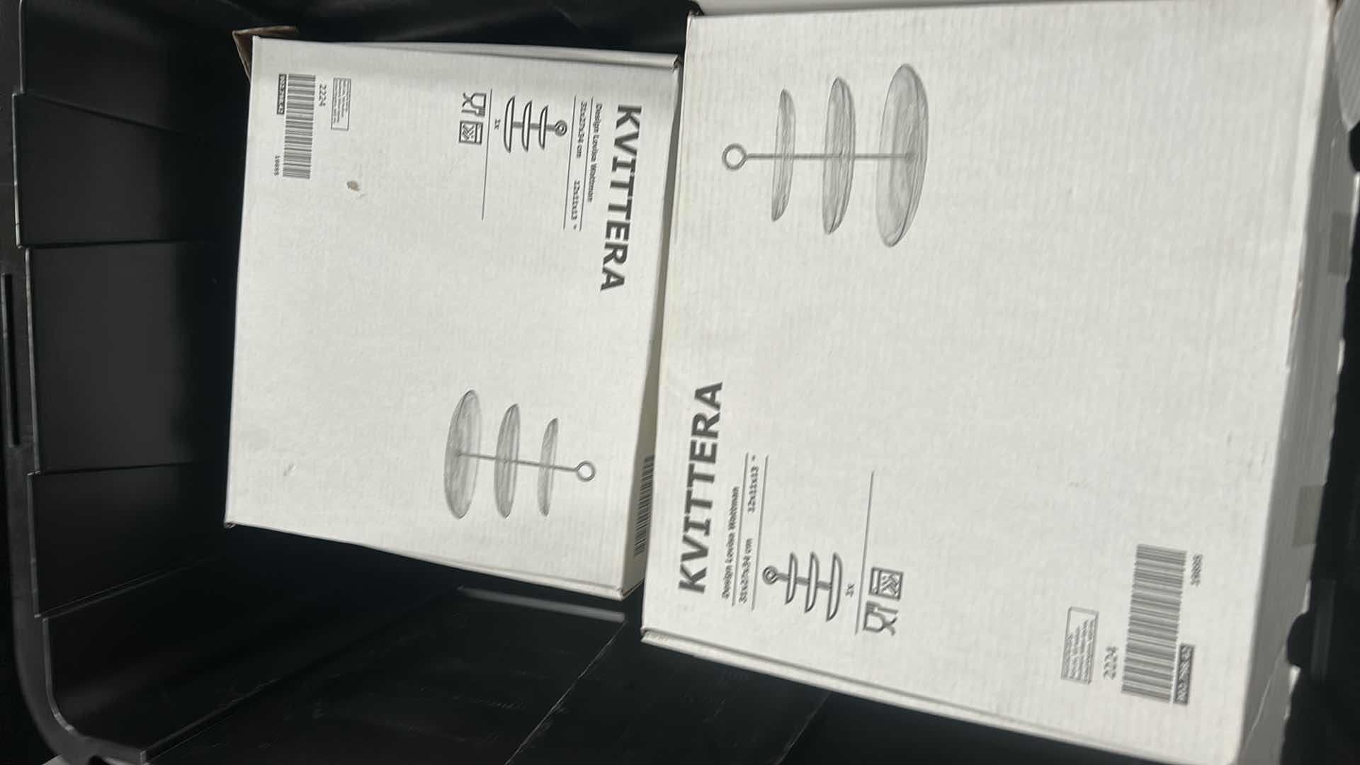 Photo 1 of 12 NEW BOXED IKEA KVITTERA 3 TIER CLEAR GLASS AND STAINLESS STEEL SERVING STANDS