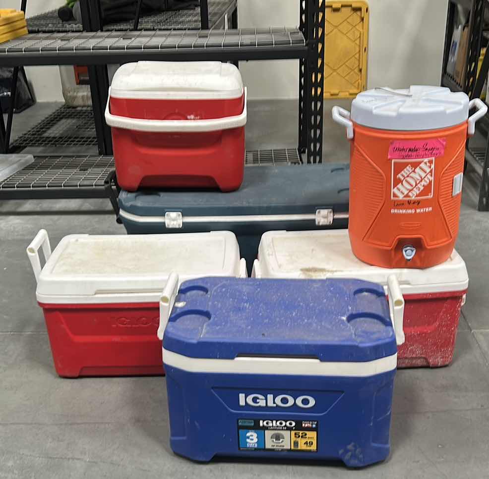 Photo 1 of 6 LARGE SIZE COOLERS, IGLOO & MORE
