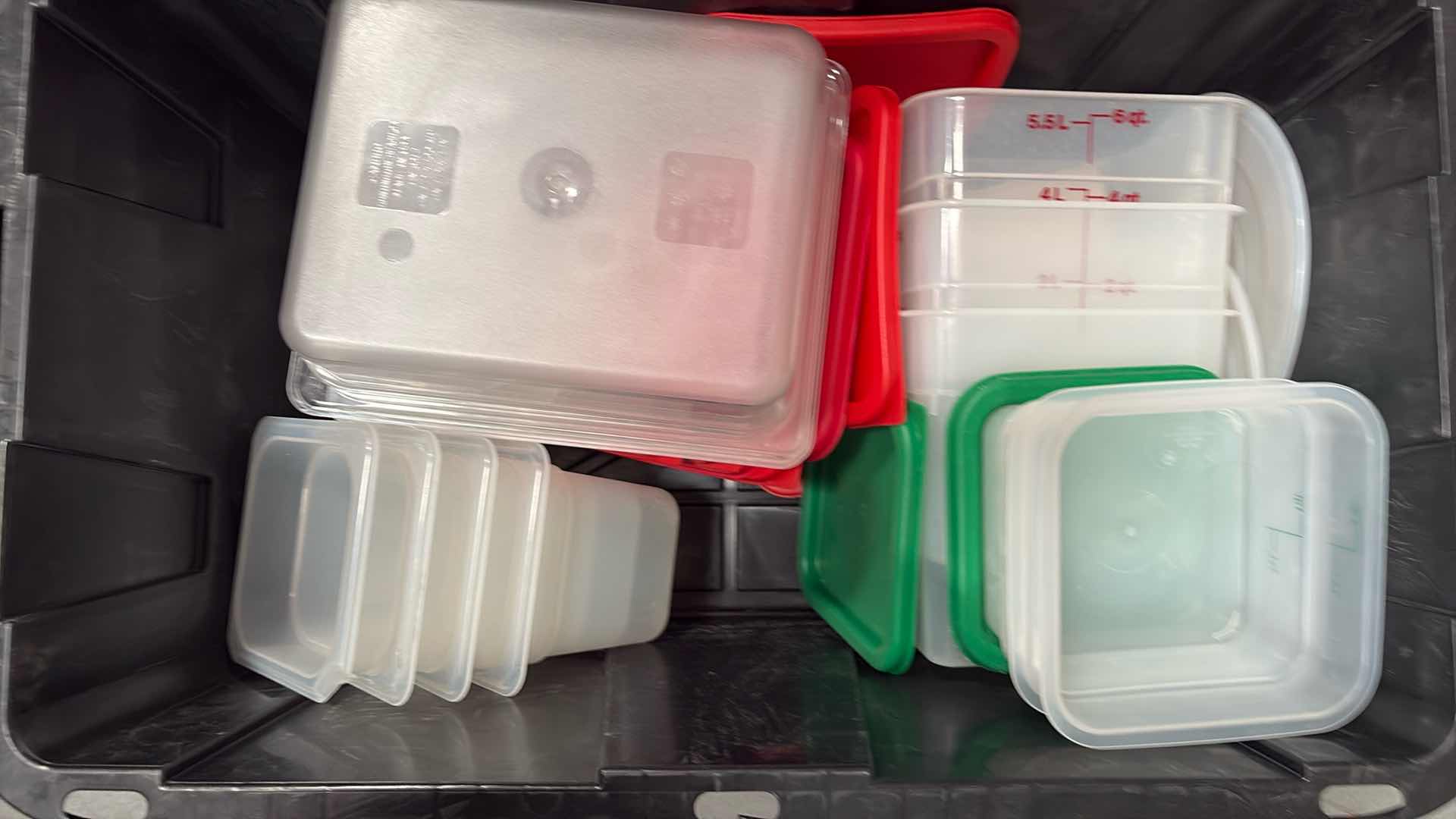 Photo 1 of CONTAINERS OF RESTAURANT-PLASTIC WARE