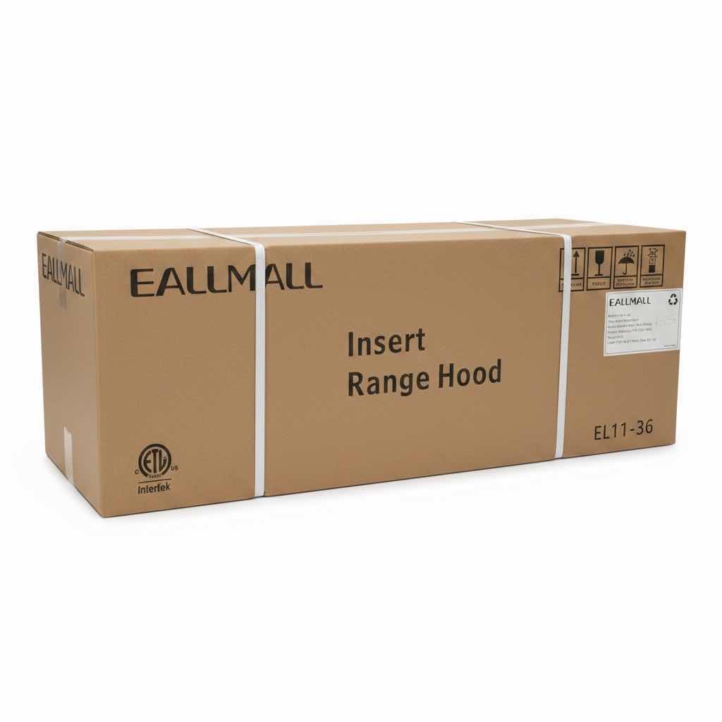 Photo 1 of NIB EALLMALL 36” STAINLESS STEEL BLACK COATING RANGE HOOD MODEL # EL11-36