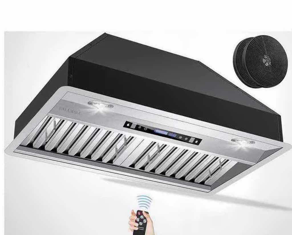 Photo 1 of NIB EALLMALL I36-A BLACK RANGE HOOD