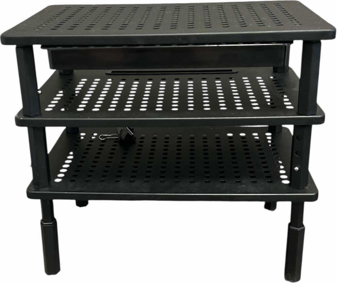Photo 1 of 3 METAL DESK RISERS 14 1/2” x 9 1/2” x H13 1/2”