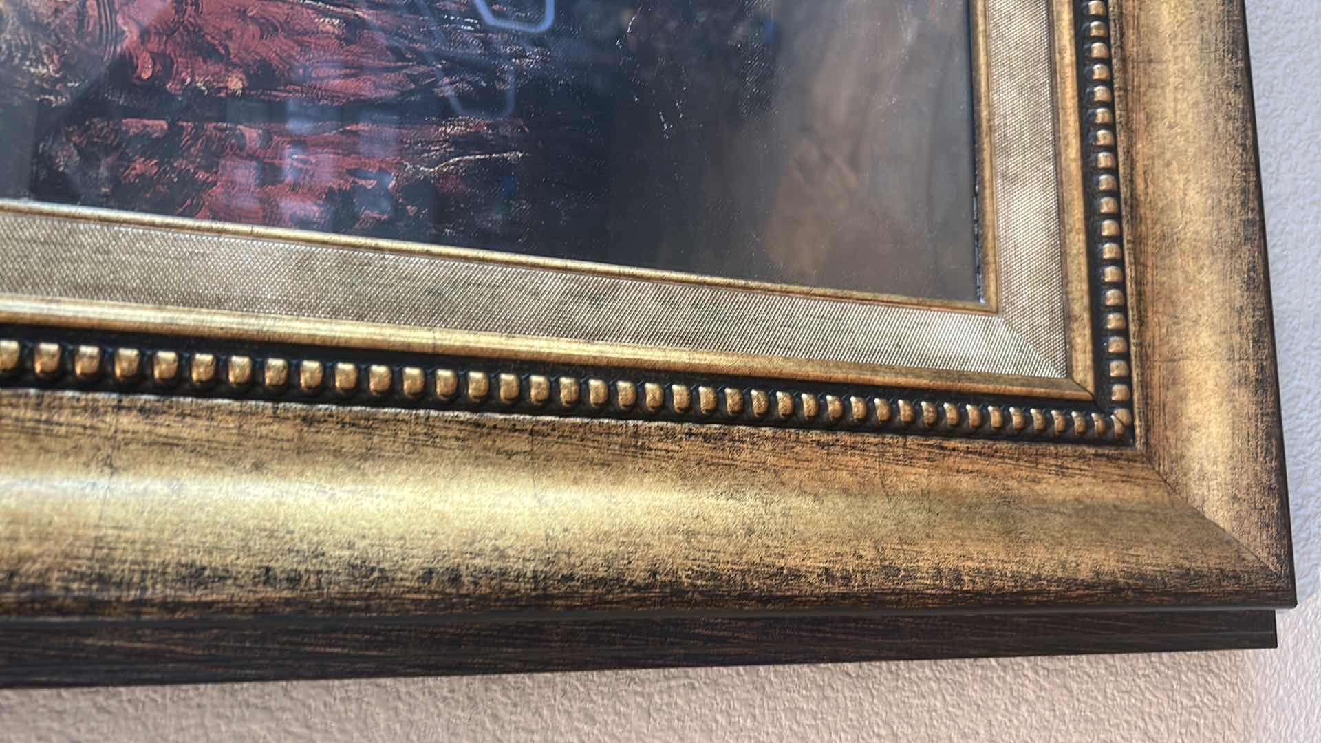 Photo 1 of GOLD FRAMED PRINT GREGORY WILLIAMS ARTWORK 48" X 42"