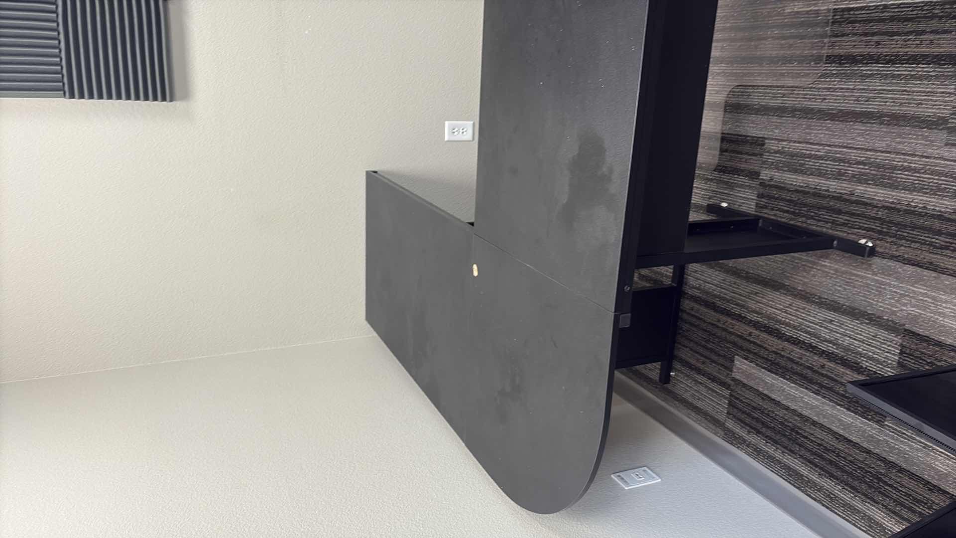 Photo 1 of BLACK L-SHAPED LAMINATE DESK 82” X 62” H30"