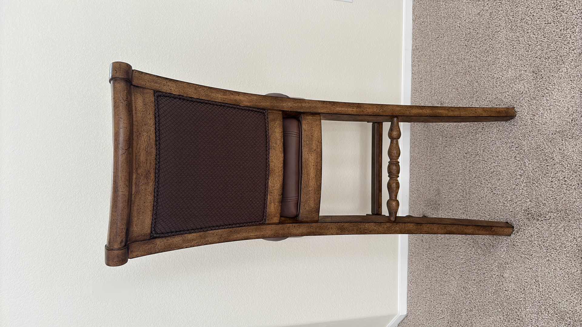 Photo 1 of LEATHER BARSTOOL 19”X17”X47”H