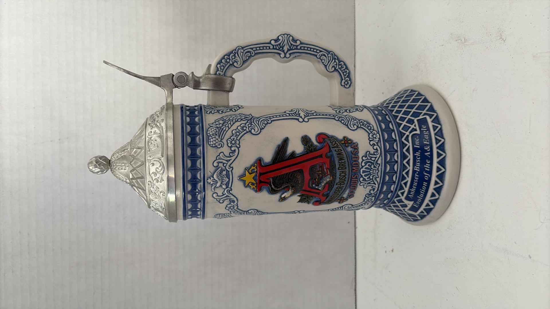 Photo 1 of ANHEUSER BUSCH COLLECTORS CLUB STEIN “1872 and 1886-1889” COA