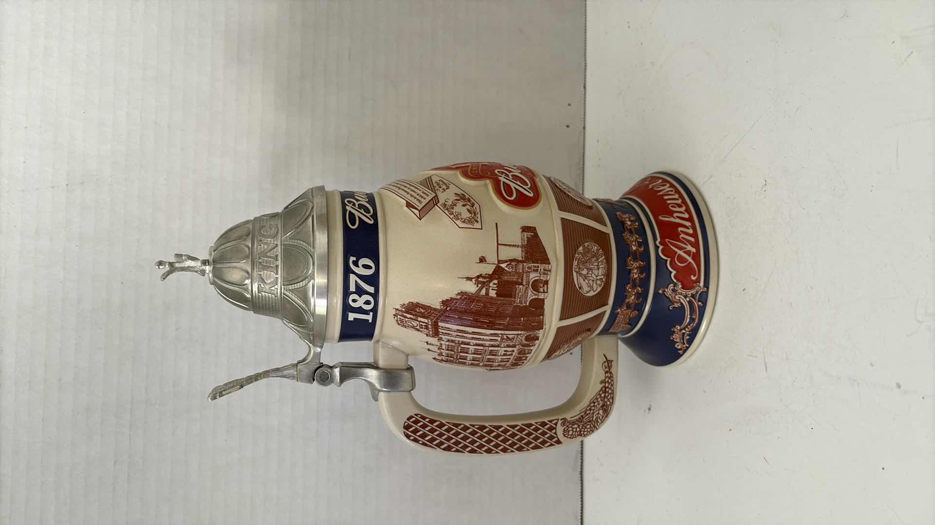 Photo 1 of BUDWEISER 1876-2001 125TH ANNIVERSARY “A TRADITION OF BREWING EXCELLENCE” STEIN
