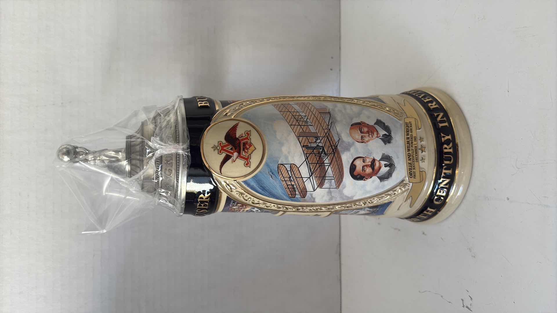 Photo 1 of ANHEUSER BUSCH “ORVILLE AND WILBUR WRIGHT” STEIN
