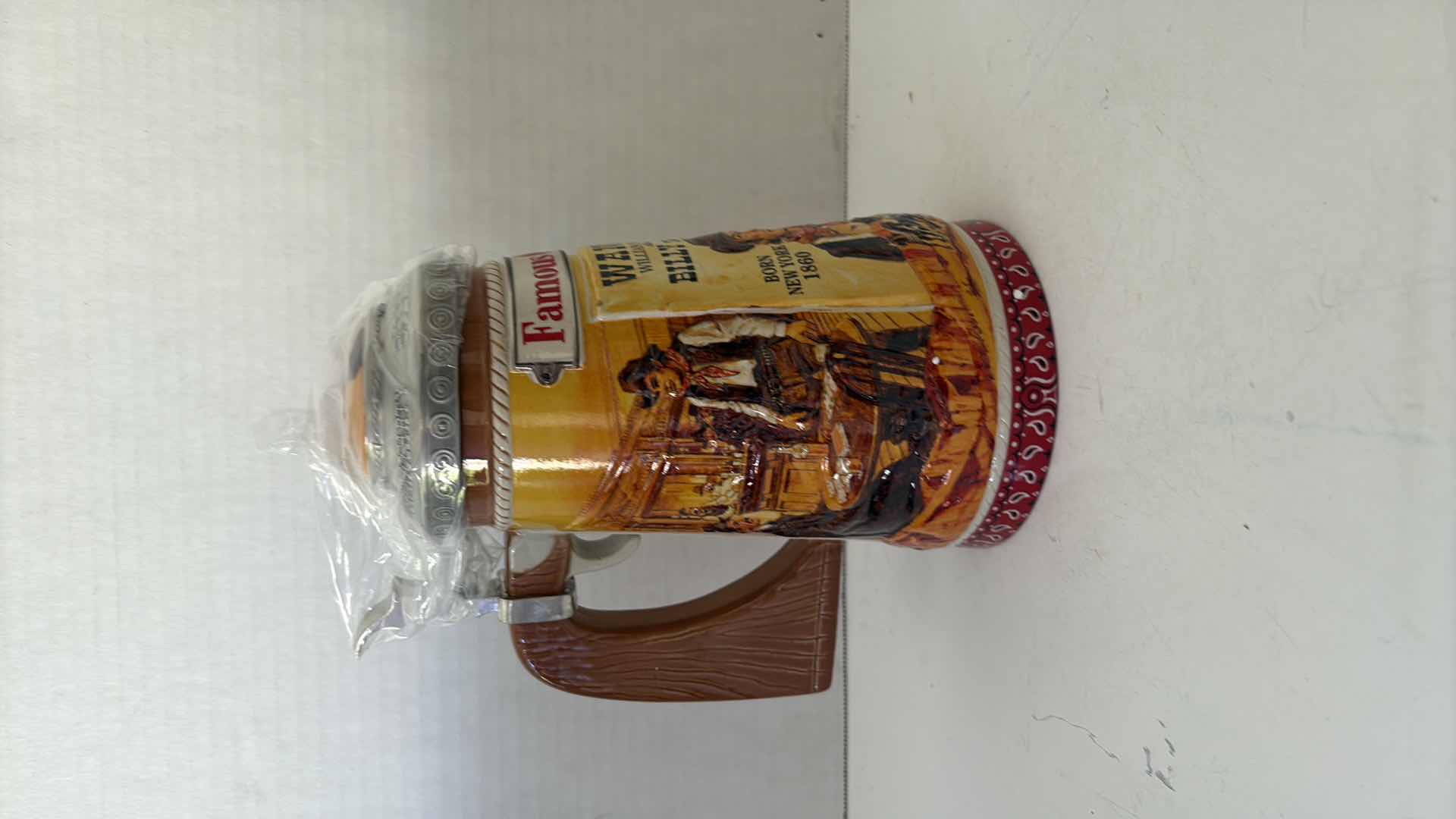 Photo 1 of 2003 ANHEUSER BUSCH FAMOUS OUTLAWZ “BILLY THE KID” COLLECTORS STEIN