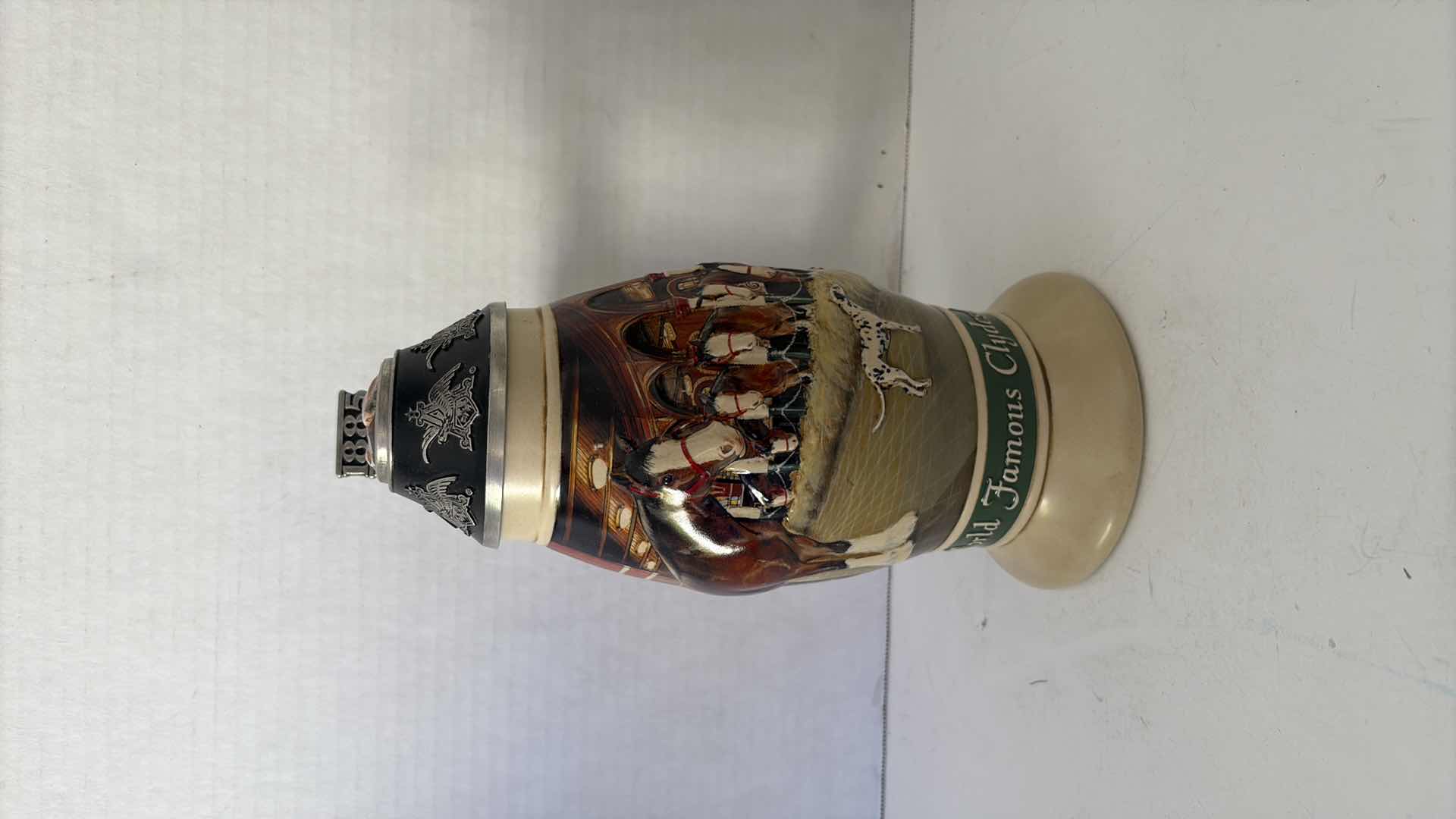 Photo 1 of 2005 ANHEUSER BUSCH 10TH ANNIVERSARY COLLECTORS CLUB STEIN “THE HITCH AT HOME”