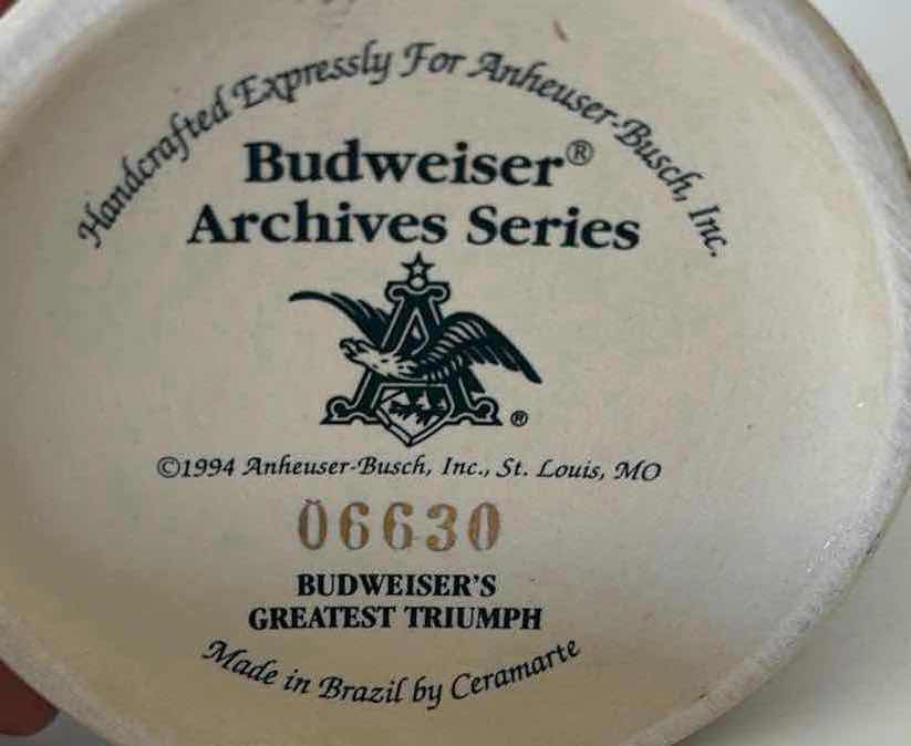 Photo 1 of BUDWEISER ARCHIVE SERIES 3 “BUDWEISERS GREATEST TRIUMPH” STEIN