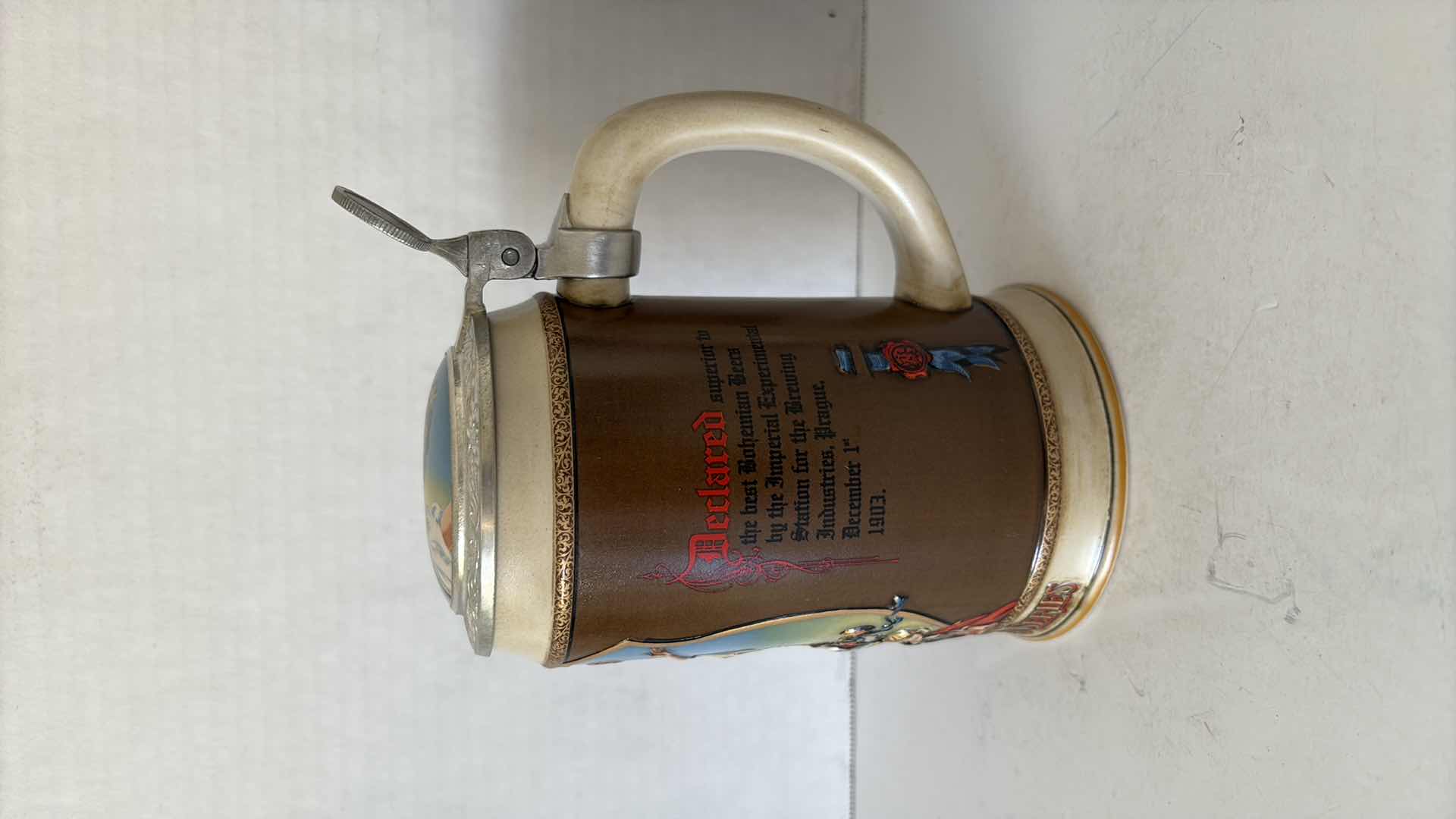 Photo 1 of BUDWEISER ARCHIVE SERIES 3 “BUDWEISERS GREATEST TRIUMPH” STEIN