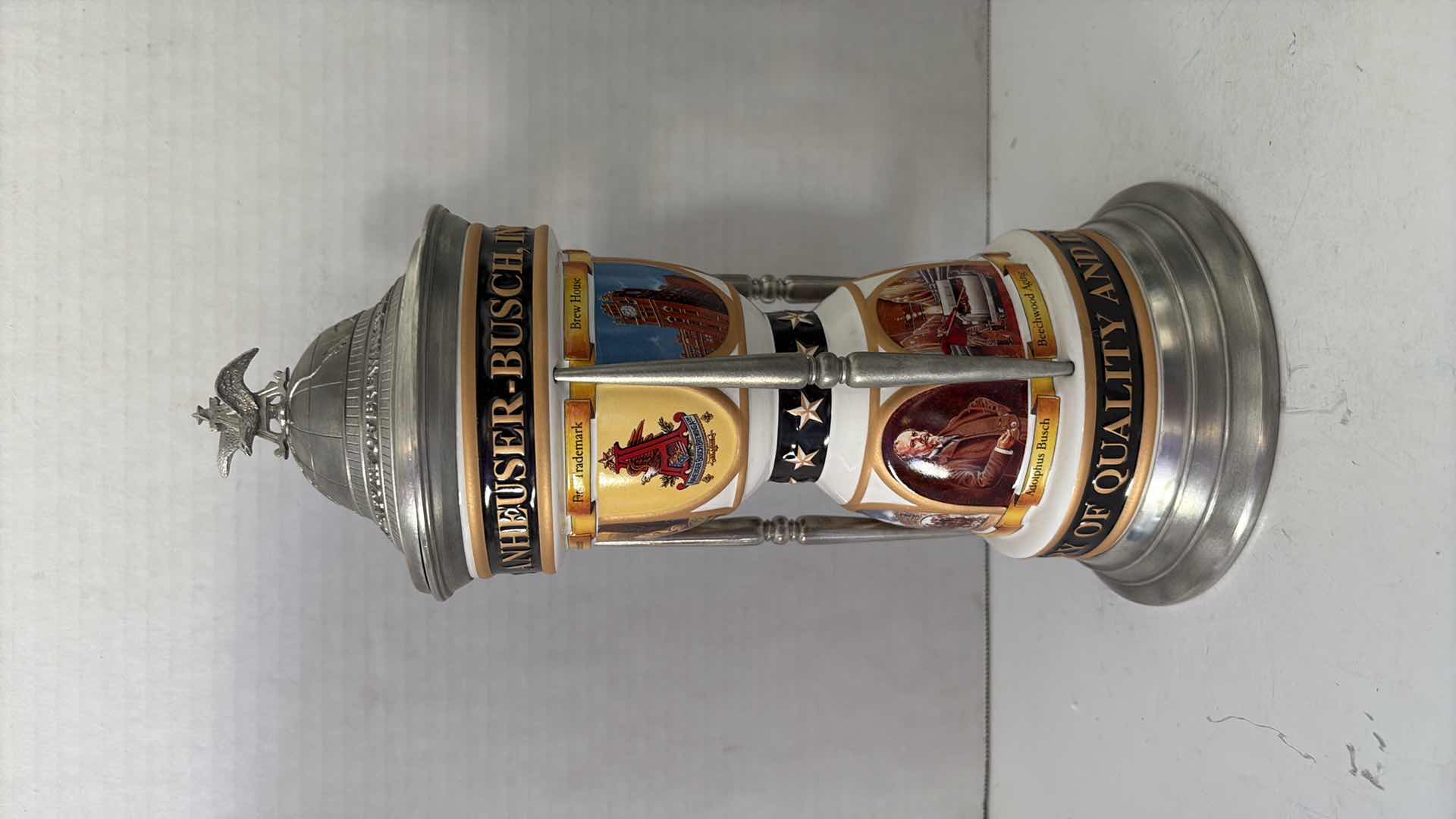 Photo 1 of 2000 ANHEUSER BUSCH COLLECTORS CLUB STEIN “A CELEBRATION OF ANHEUSER BUSCH ACHIEVEMENTS ” COA