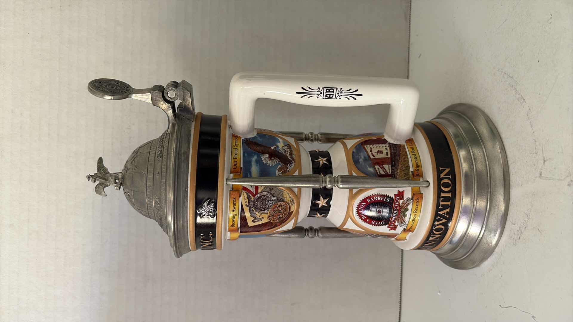 Photo 1 of 2000 ANHEUSER BUSCH COLLECTORS CLUB STEIN “A CELEBRATION OF ANHEUSER BUSCH ACHIEVEMENTS ” COA
