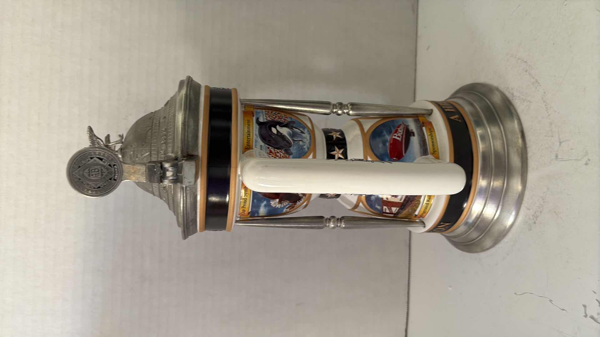 Photo 1 of 2000 ANHEUSER BUSCH COLLECTORS CLUB STEIN “A CELEBRATION OF ANHEUSER BUSCH ACHIEVEMENTS ” COA