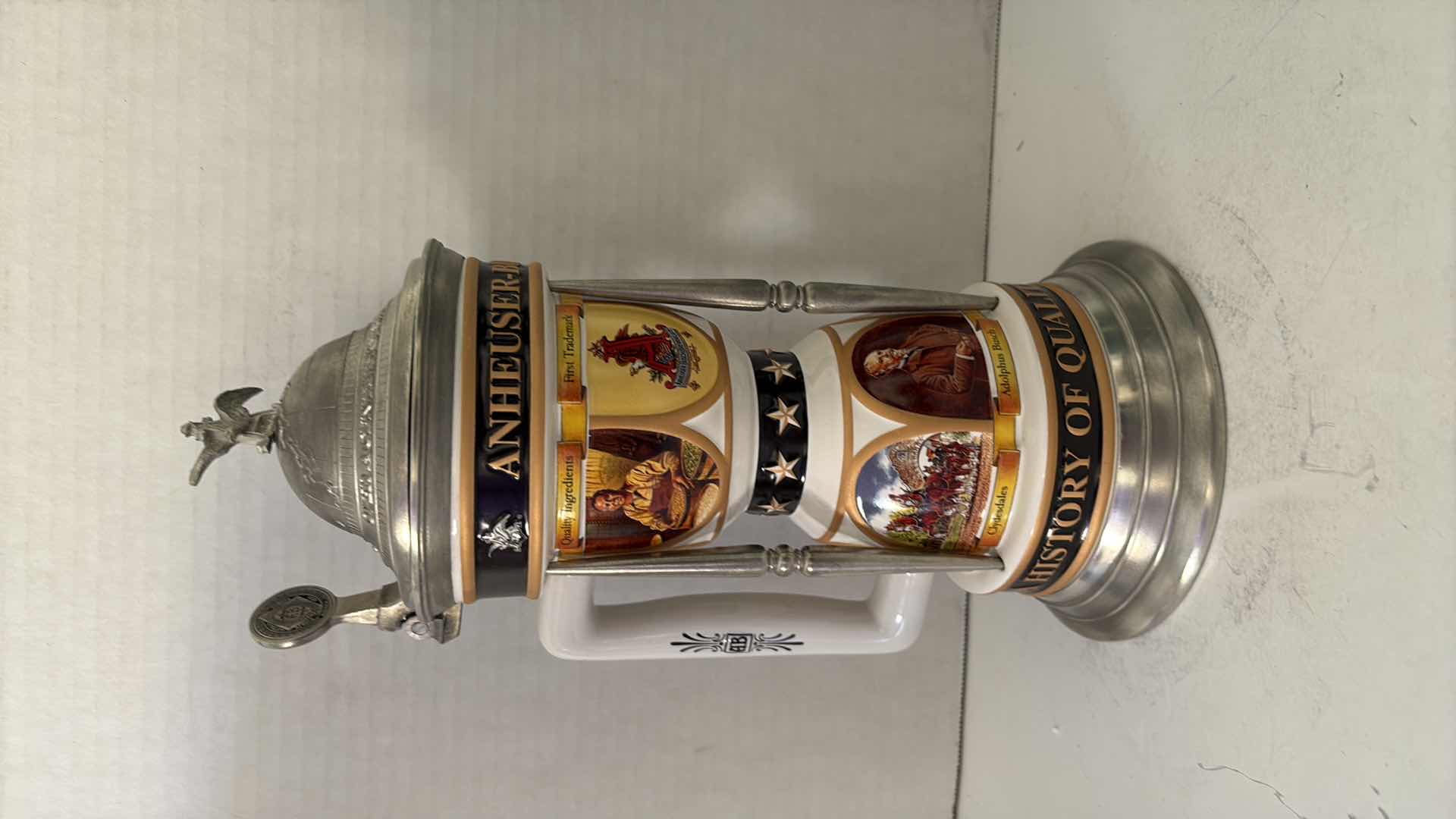 Photo 1 of 2000 ANHEUSER BUSCH COLLECTORS CLUB STEIN “A CELEBRATION OF ANHEUSER BUSCH ACHIEVEMENTS ” COA