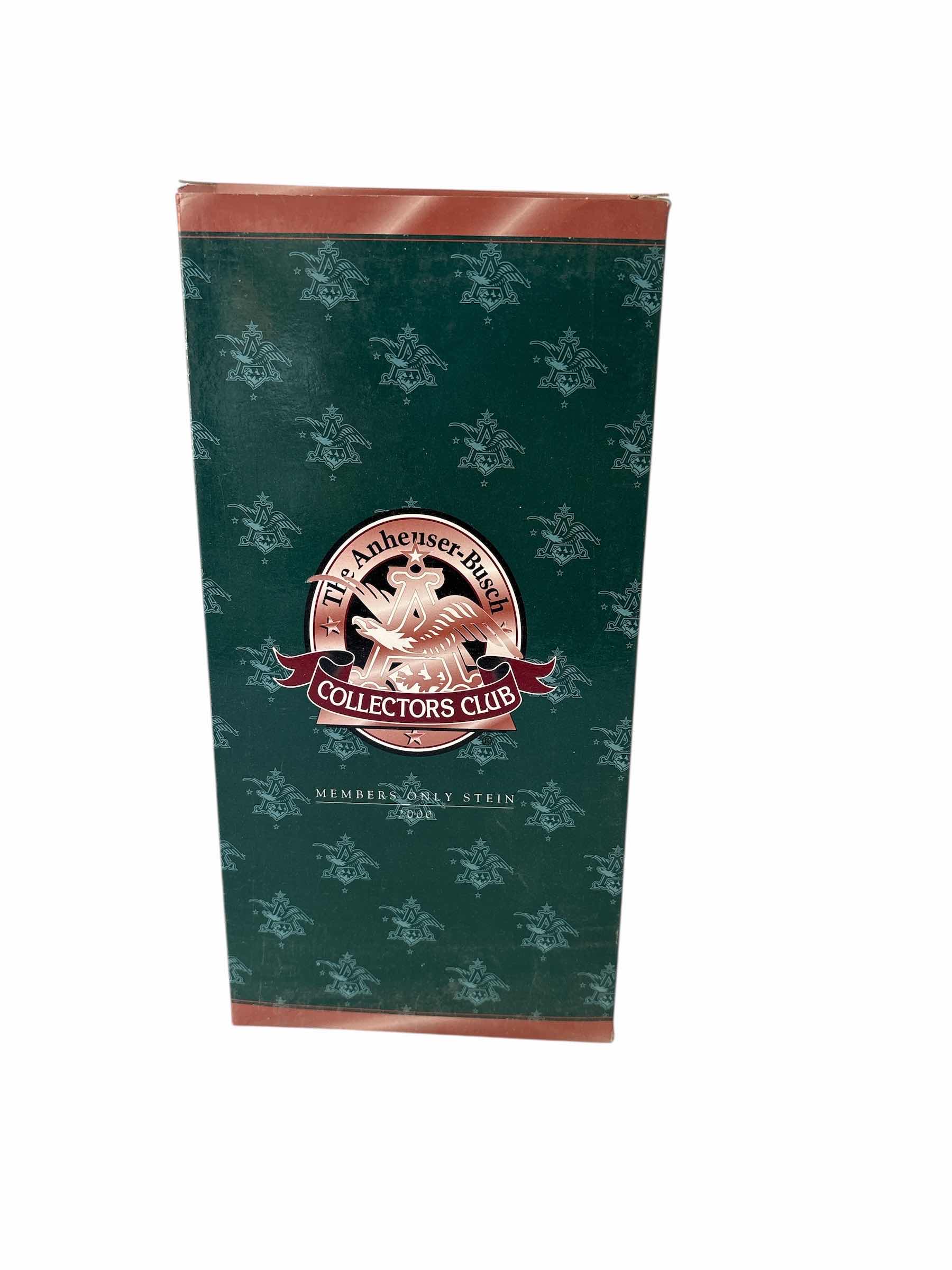 Photo 1 of 2000 ANHEUSER BUSCH COLLECTORS CLUB STEIN “A CELEBRATION OF ANHEUSER BUSCH ACHIEVEMENTS ” COA