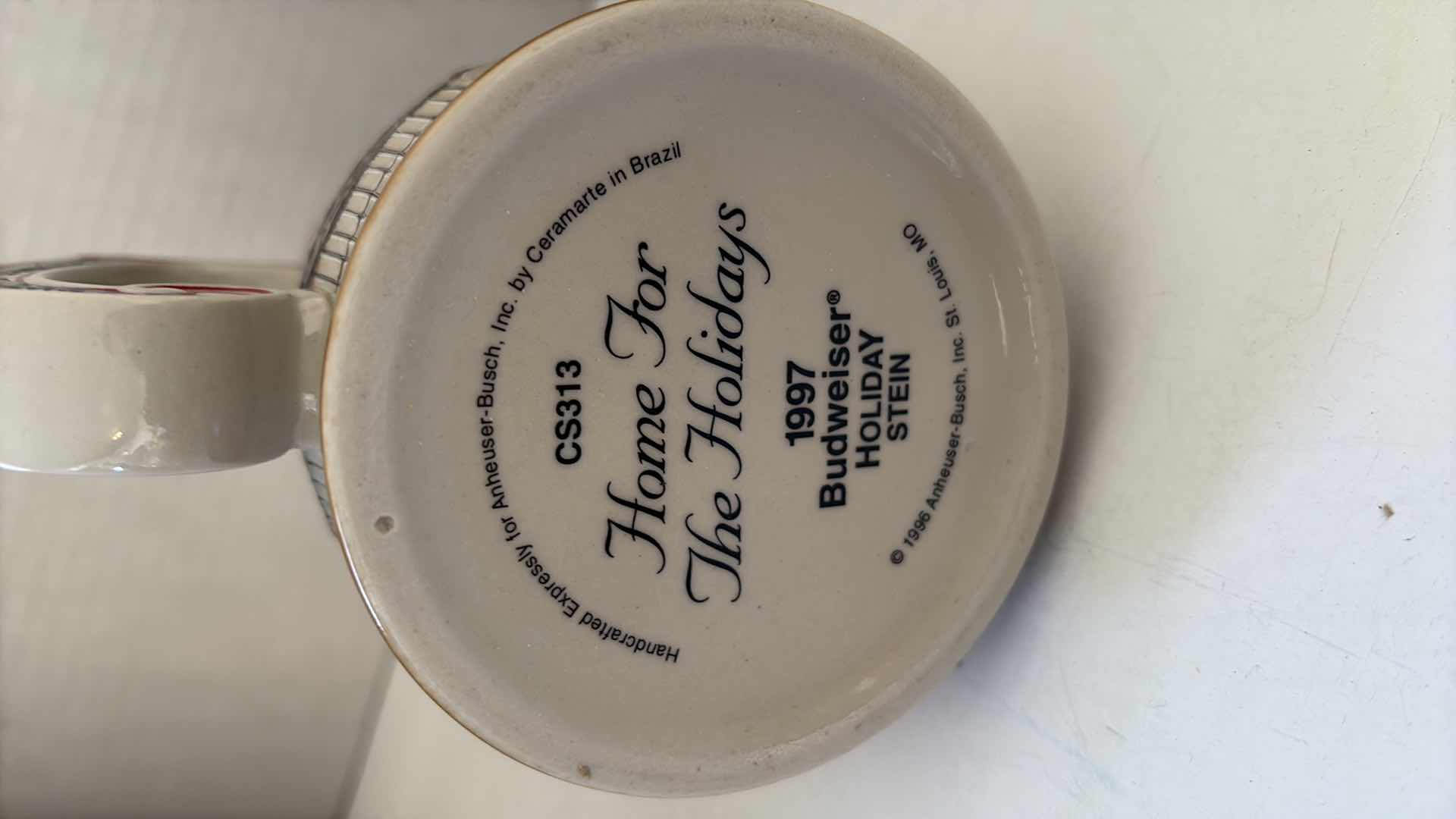 Photo 1 of 1997 BUDWEISER HOLIDAY “HOME FOR THE HOLIDAYS” STEIN