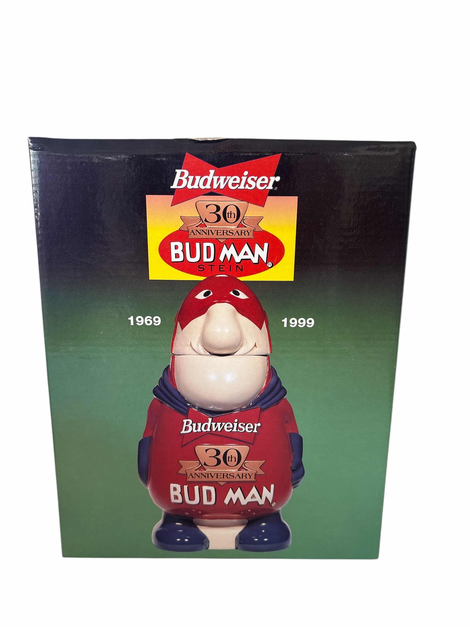 Photo 1 of BUDWEISER 30TH ANNIVERSARY “BUD MAN” STEIN