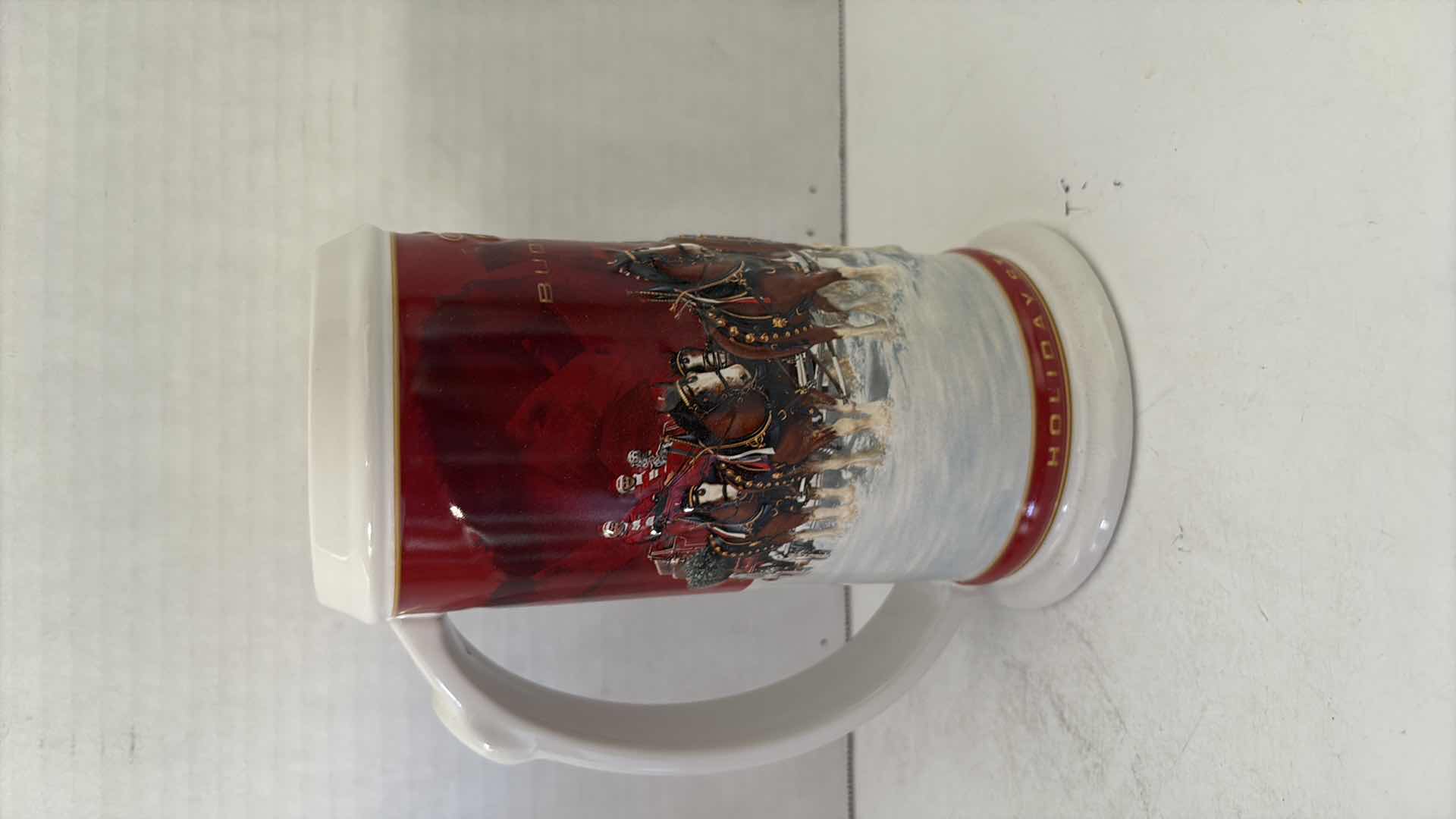 Photo 1 of BUDWEISER HOLIDAY STEIN 1980 -2004 25TH ANNIVERSARY