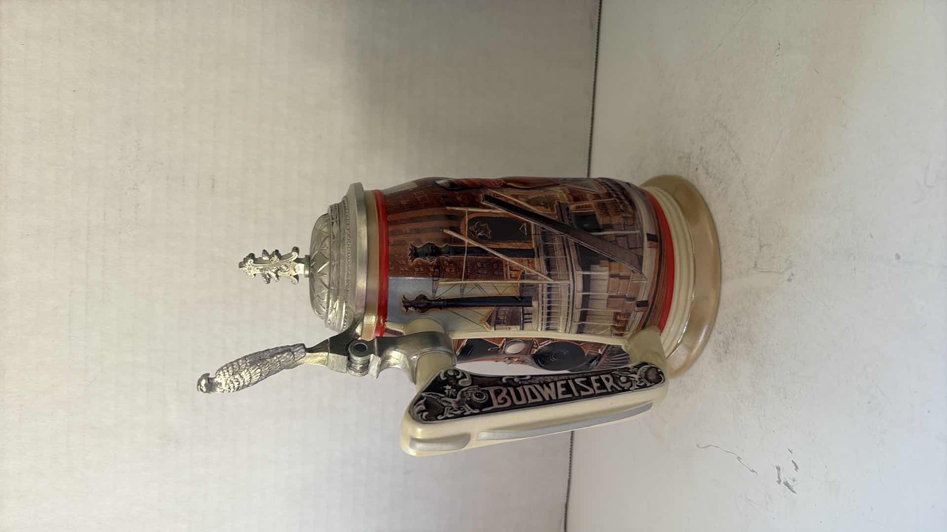 Photo 1 of 1999 ANHEUSER BUSCH COLLECTORS CLUB STEIN “THE GOLDEN AGE OF BREWING CIRCA  1889” COA