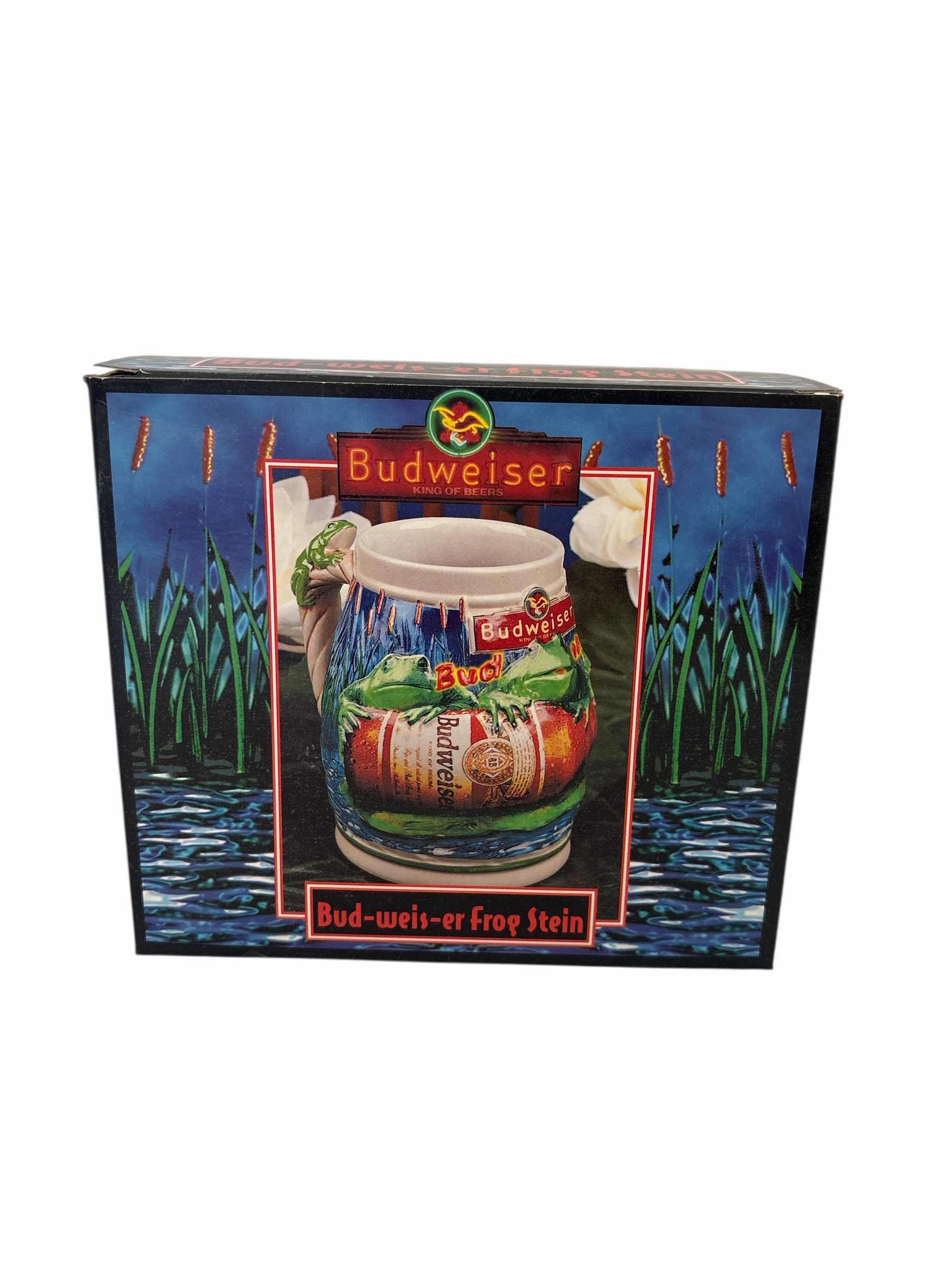 Photo 1 of BUDWEISER “FROG" STEIN IN ORIGINAL BOX