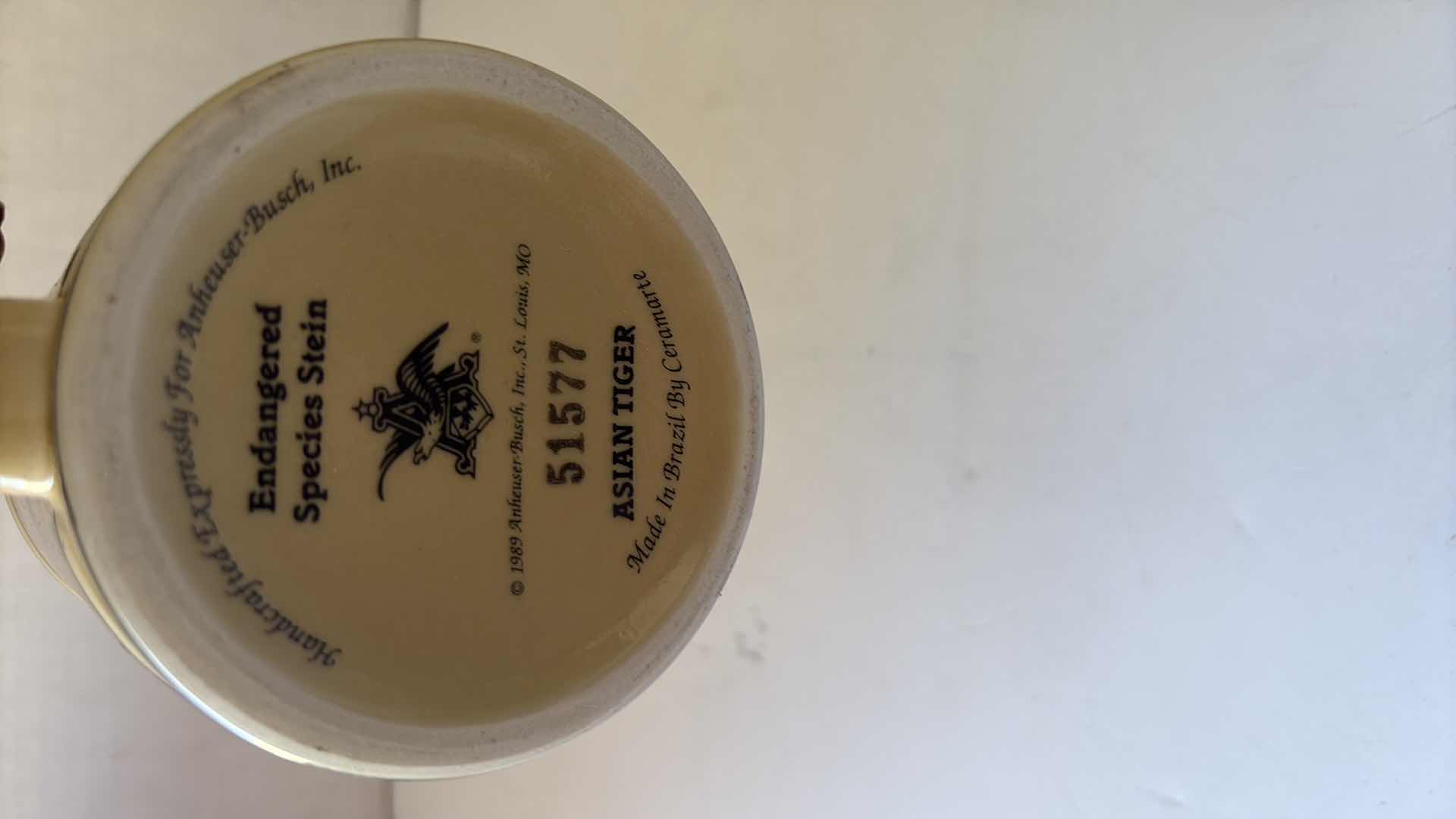 Photo 1 of BUDWEISER ENDANGERED SPECIES SERIES “ASIAN TIGER” STEIN