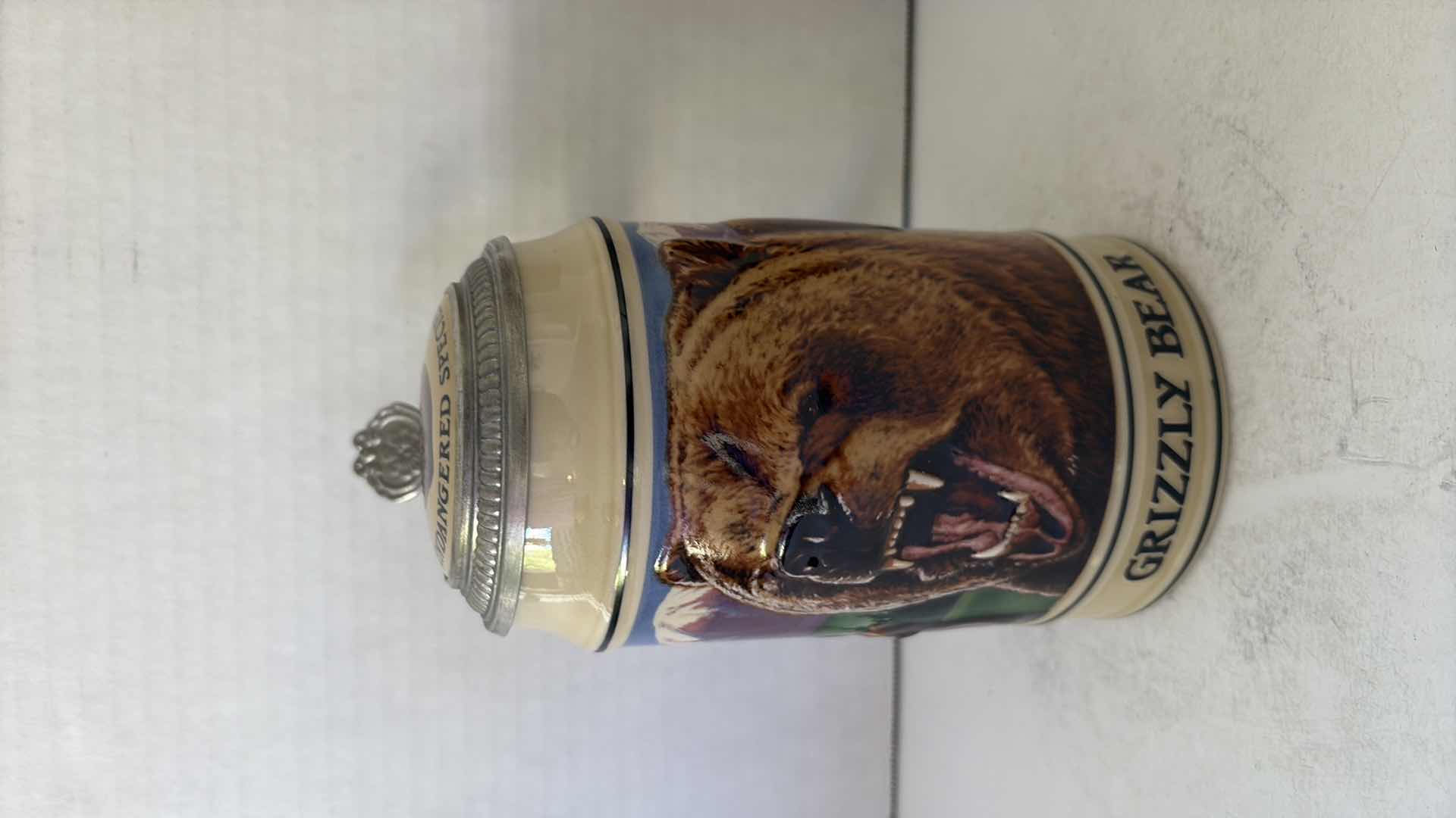 Photo 1 of BUDWEISER ENDANGERED SPECIES SERIES “GRIZZLY BEAR” STEIN