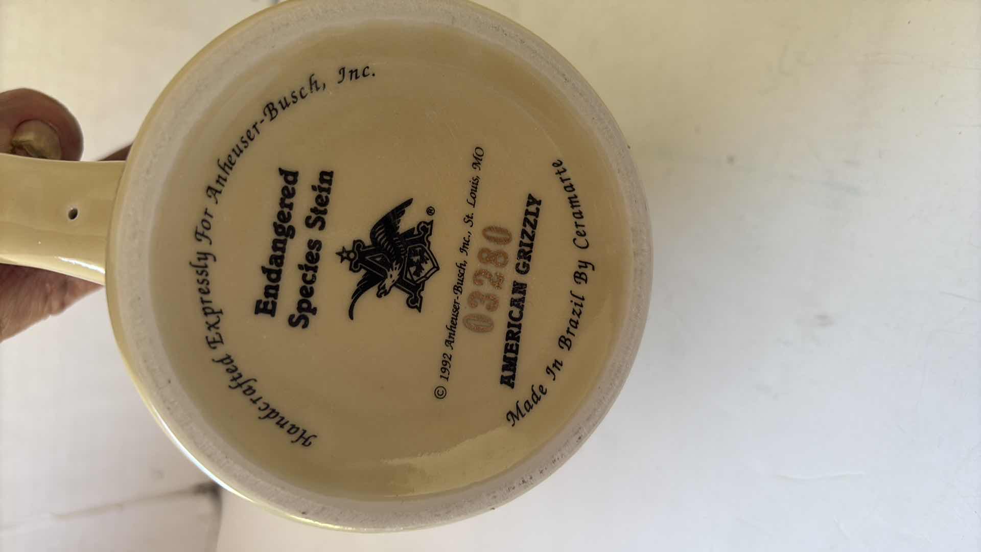 Photo 1 of BUDWEISER ENDANGERED SPECIES SERIES “GRIZZLY BEAR” STEIN