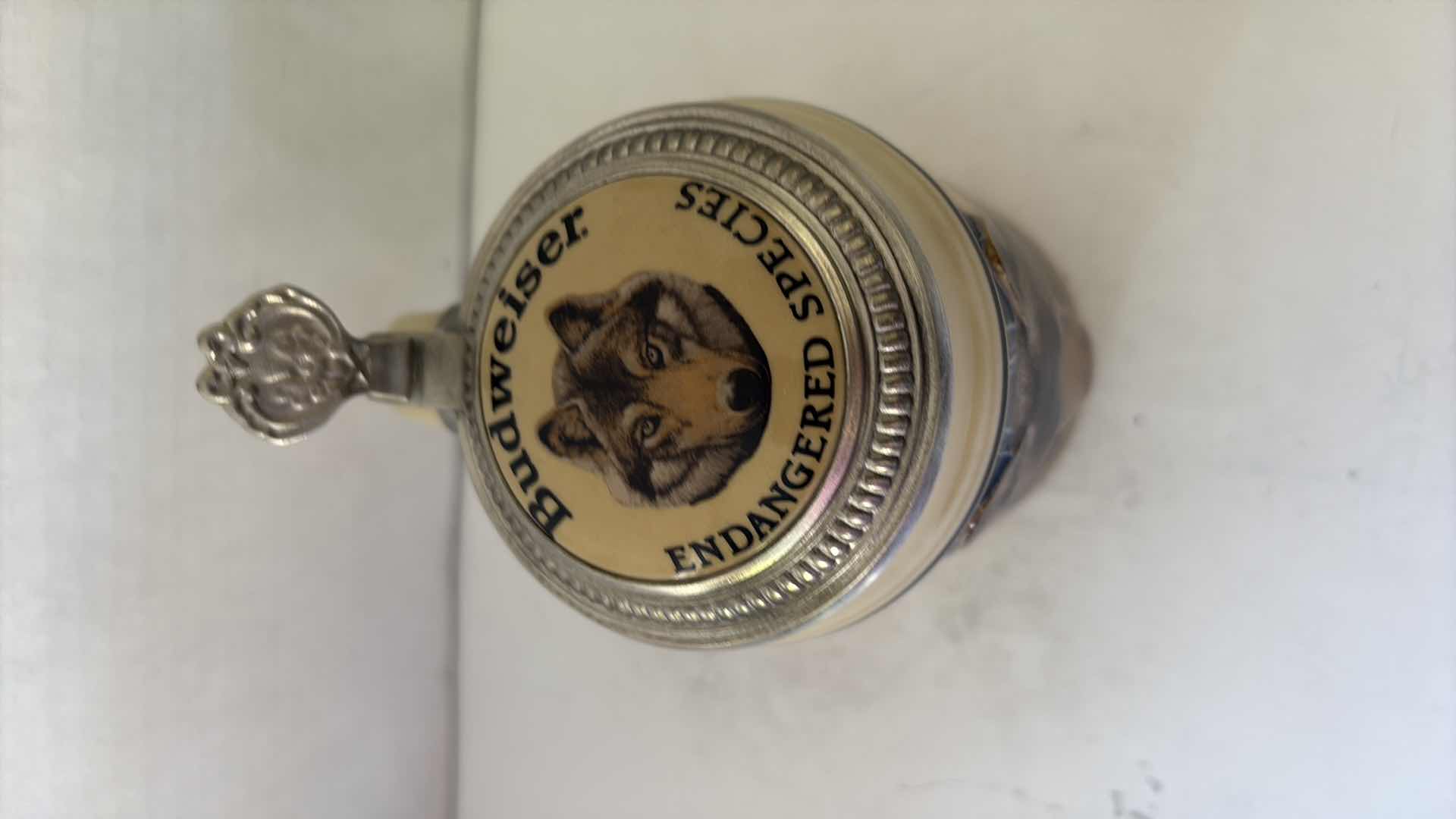 Photo 1 of BUDWEISER ENDANGERED SPECIES SERIES “ GRAY WOLF” STEIN