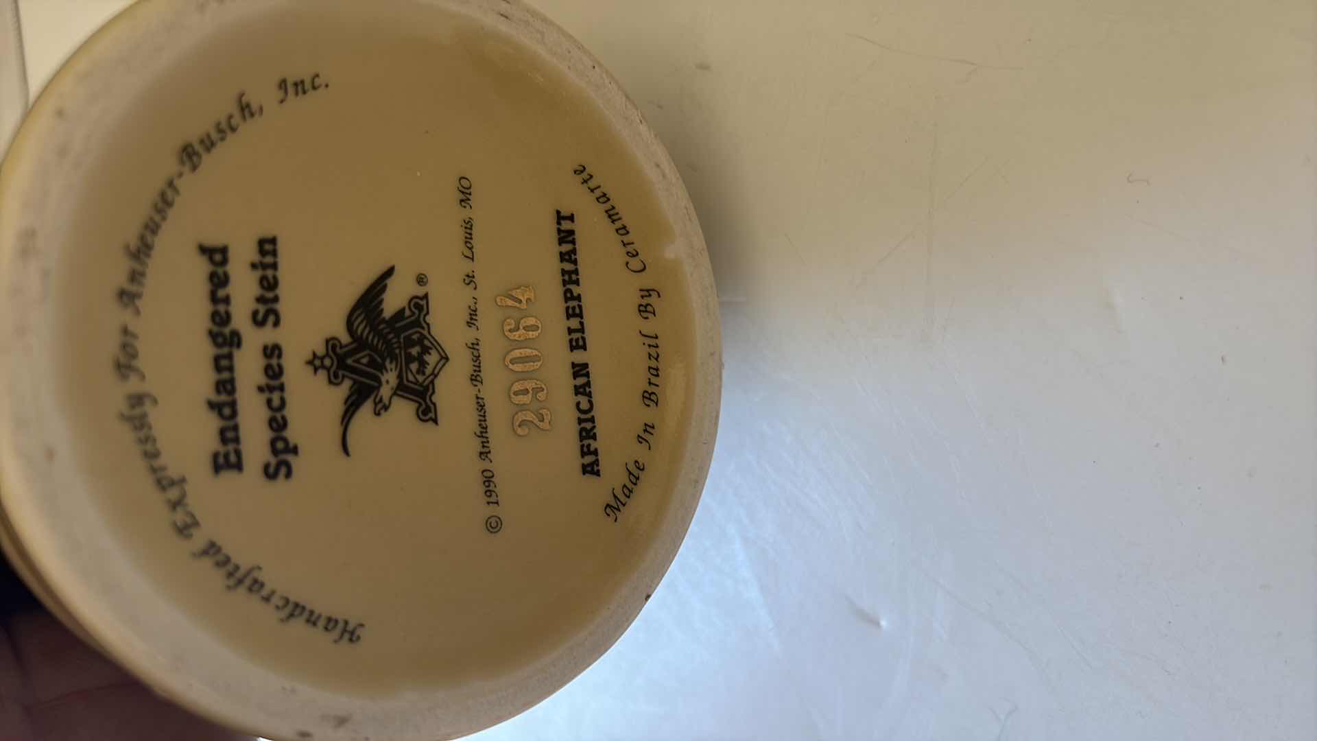 Photo 1 of BUDWEISER ENDANGERED SPECIES SERIES “ AFRICAN ELEPHANT” STEIN