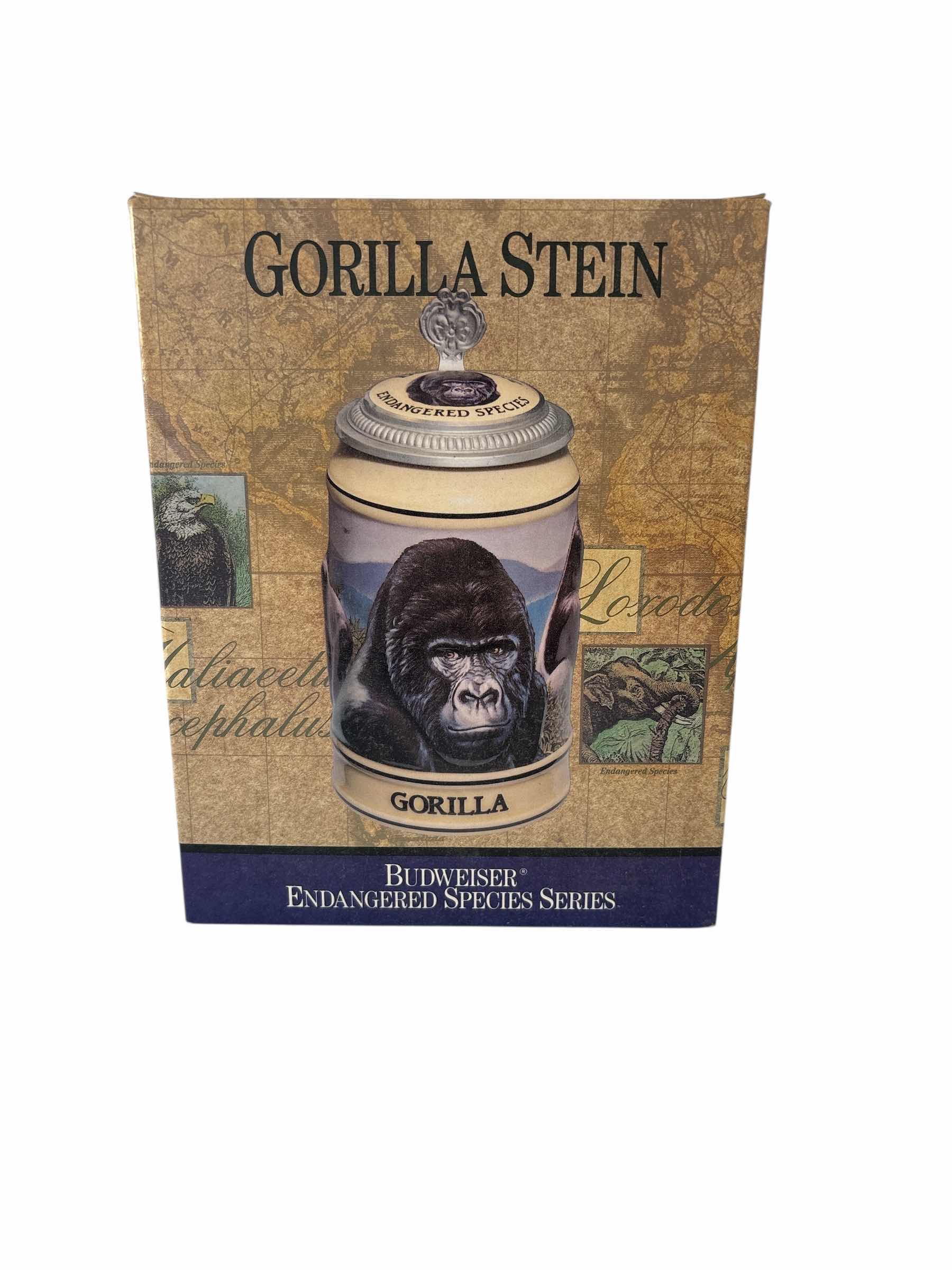Photo 1 of BUDWEISER ENDANGERED SPECIES SERIES “ GORILLA “ STEIN