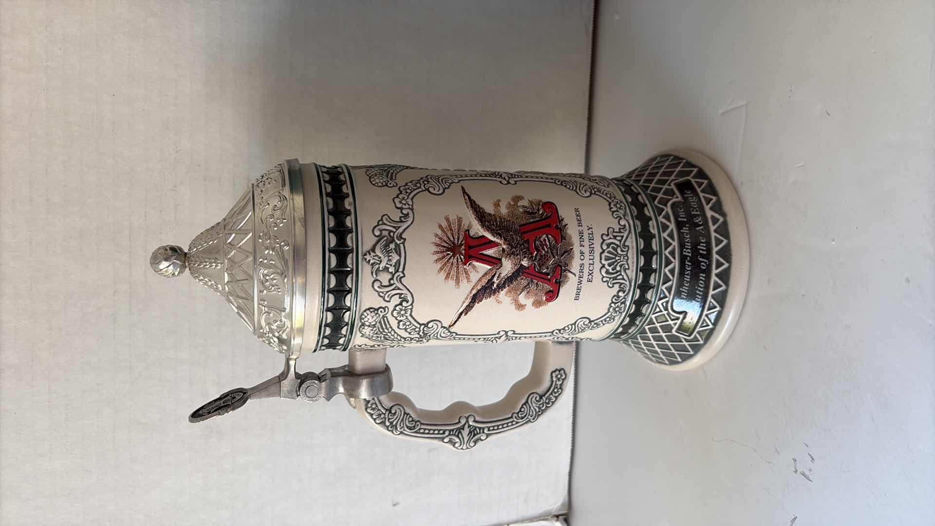 Photo 1 of 2003 ANHEUSER BUSCH COLLECTORS CLUB STEIN “1890 & 1895-1898” COA