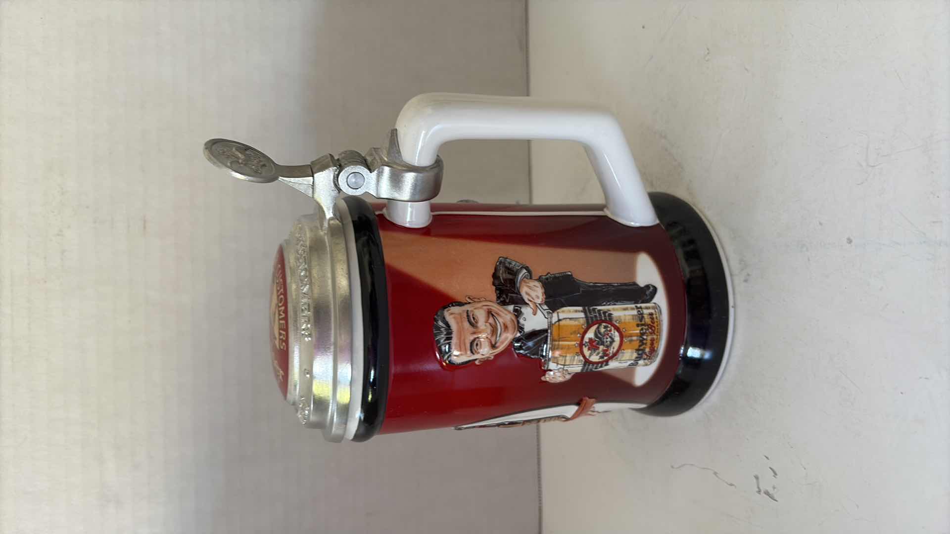 Photo 1 of ANHEUSER BUSCH “SMILING CHARLIE” STEIN