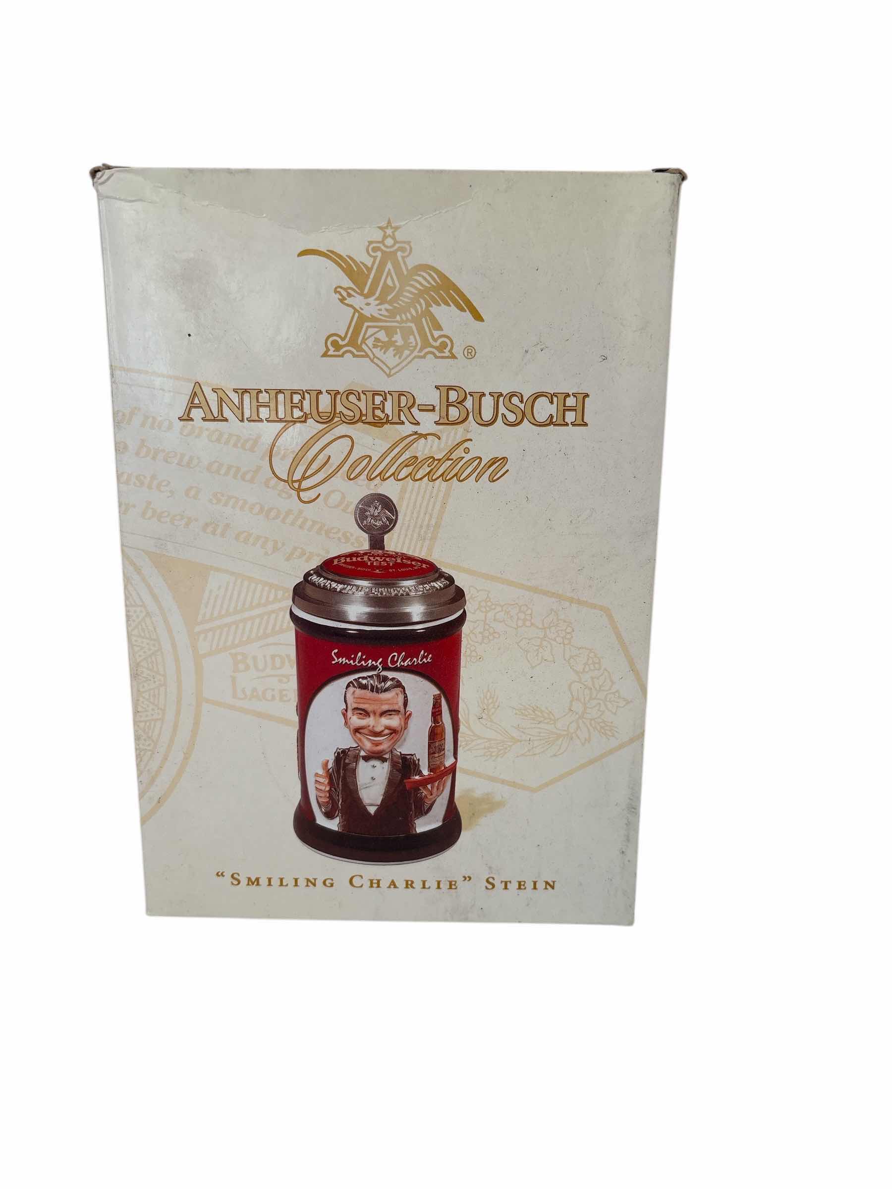 Photo 1 of ANHEUSER BUSCH “SMILING CHARLIE” STEIN