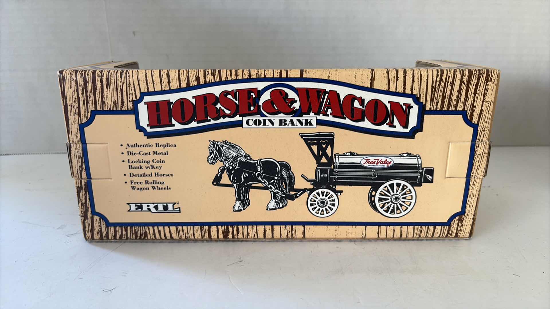 Photo 1 of ERTL “HORSE AND WAGON” COIN BANK