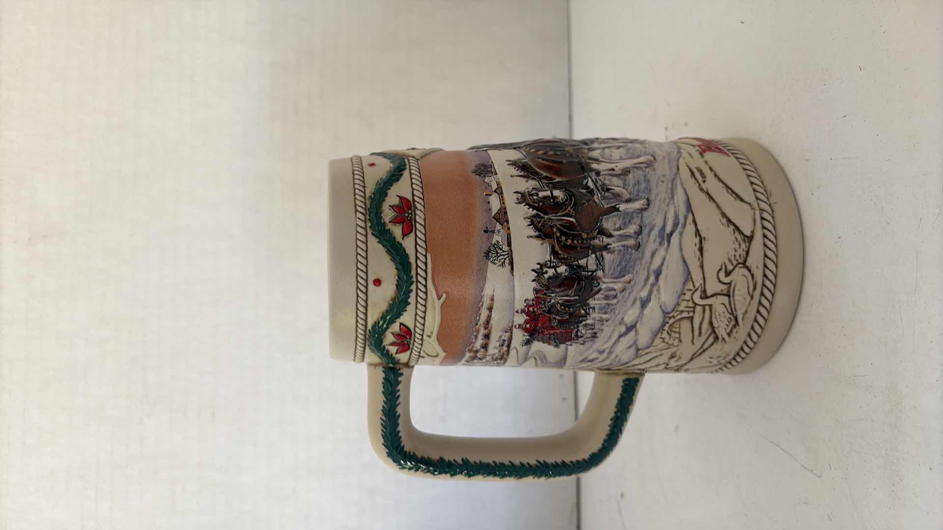 Photo 1 of 1996 BUDWEISER HOLIDAY STEIN “ AMERICAN HOMESTEAD”