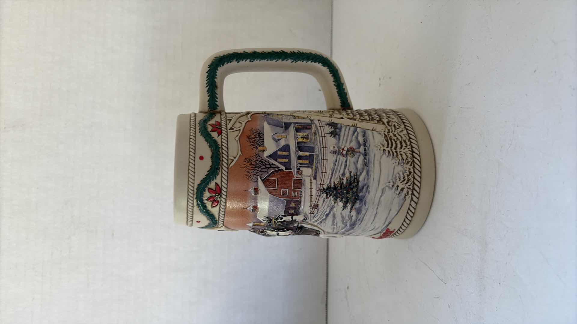 Photo 1 of 1996 BUDWEISER HOLIDAY STEIN “ AMERICAN HOMESTEAD”
