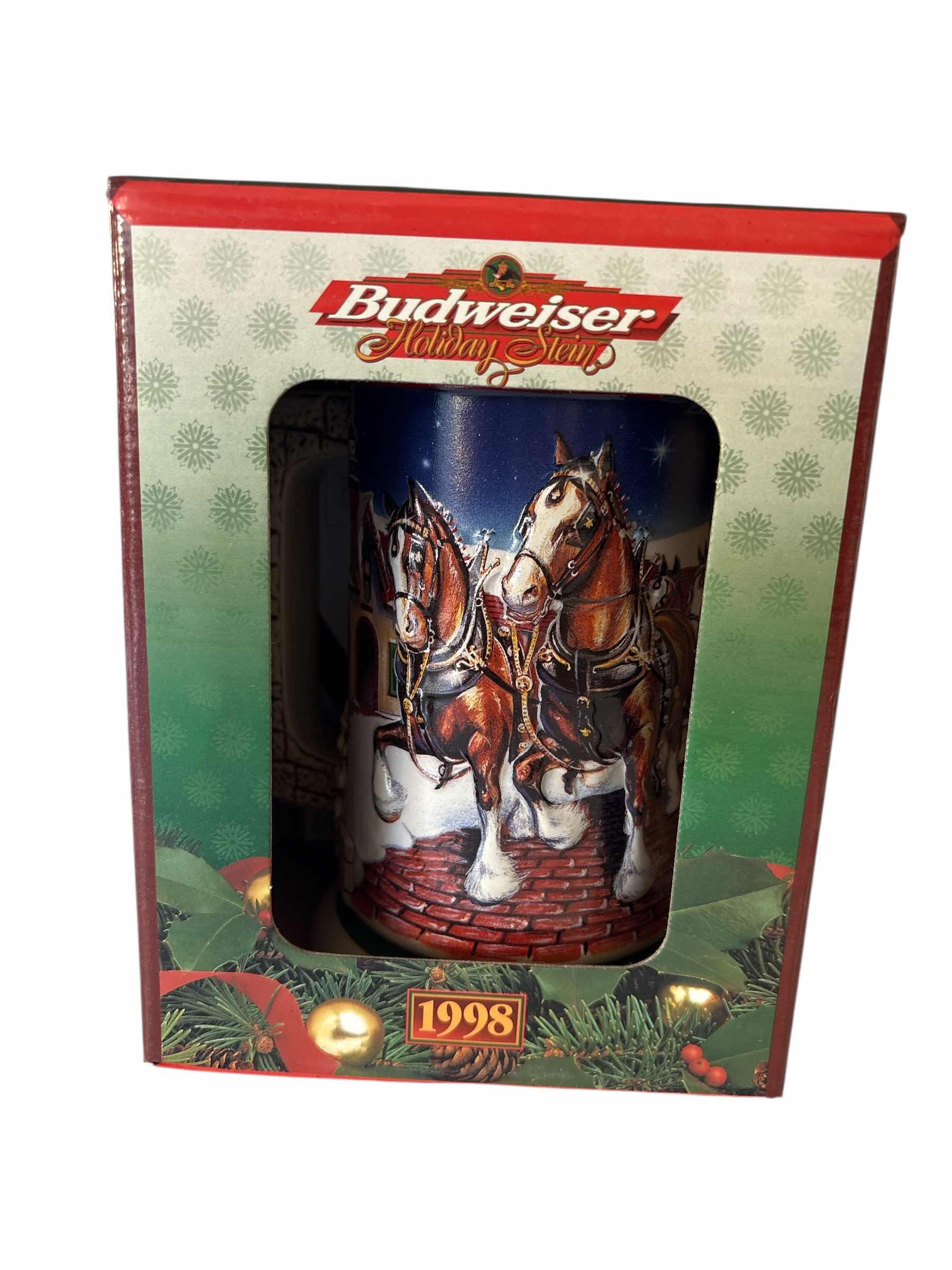 Photo 1 of 1998 BUDWEISER HOLIDAY STEIN “GRANTS FARM HOLIDAY”