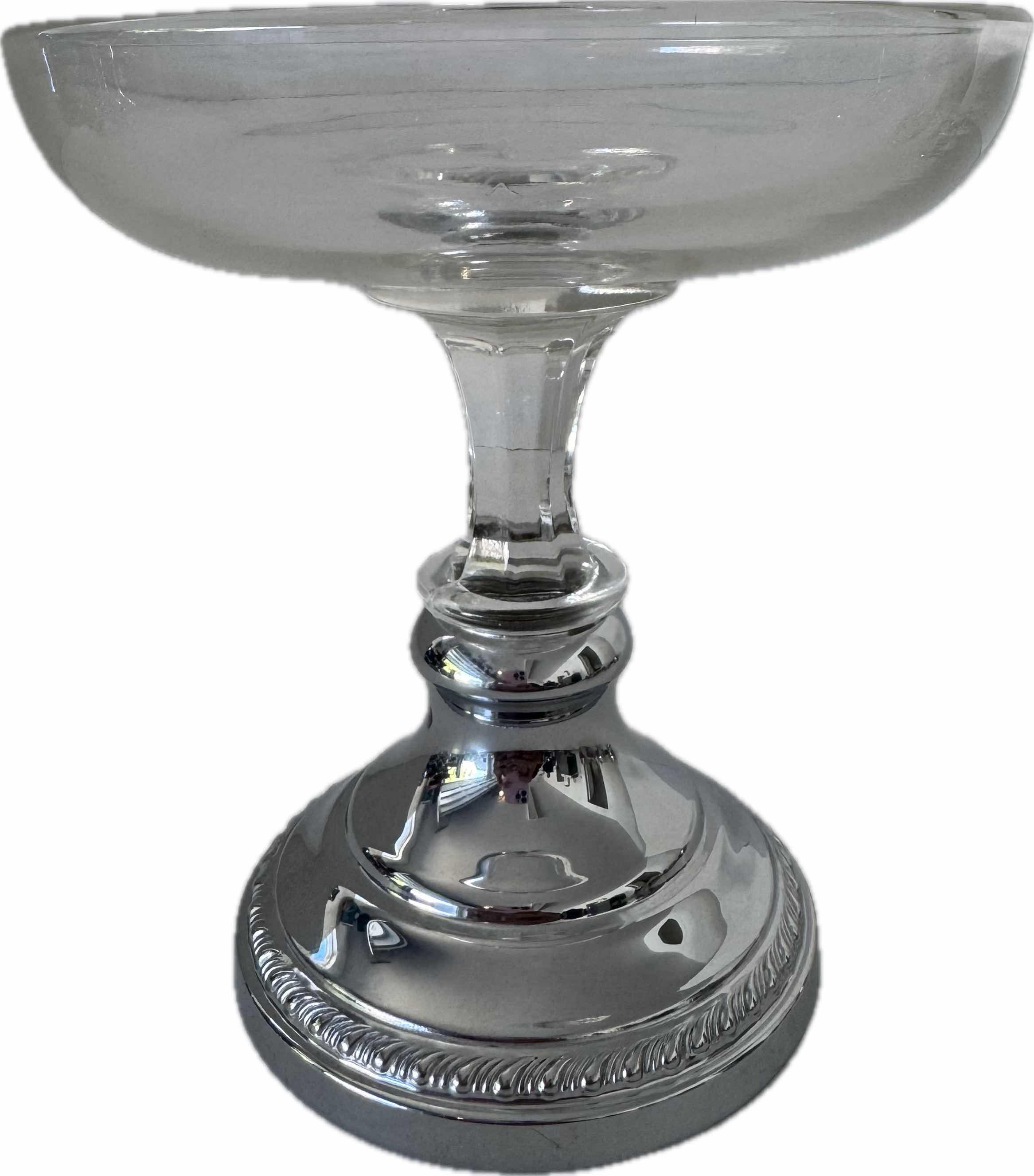 Photo 1 of KROME KRAFT GLASS CHALICE CLEAR W5.5” X H5.75”